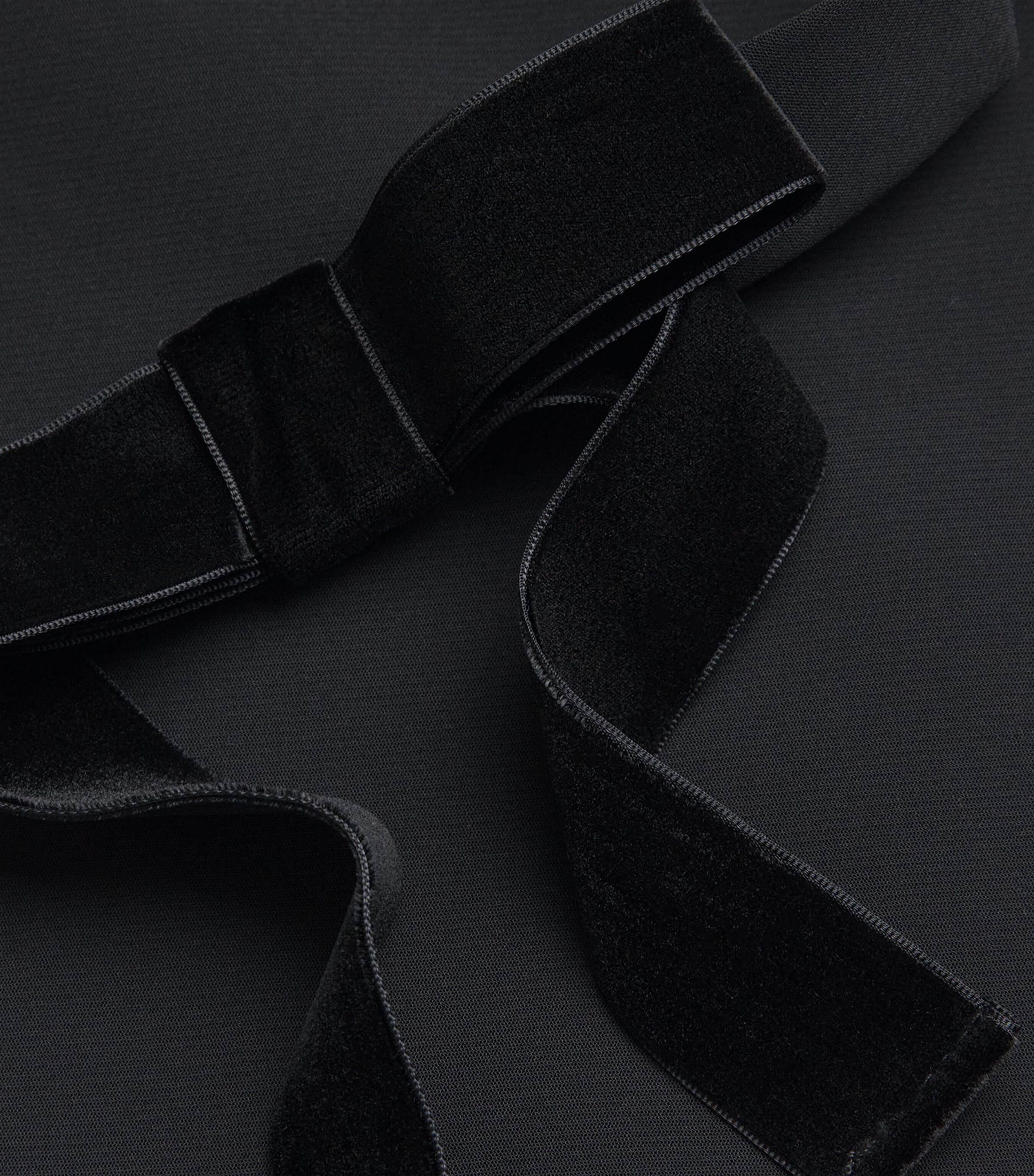 Velvet Mini Dress BLACK Image 5