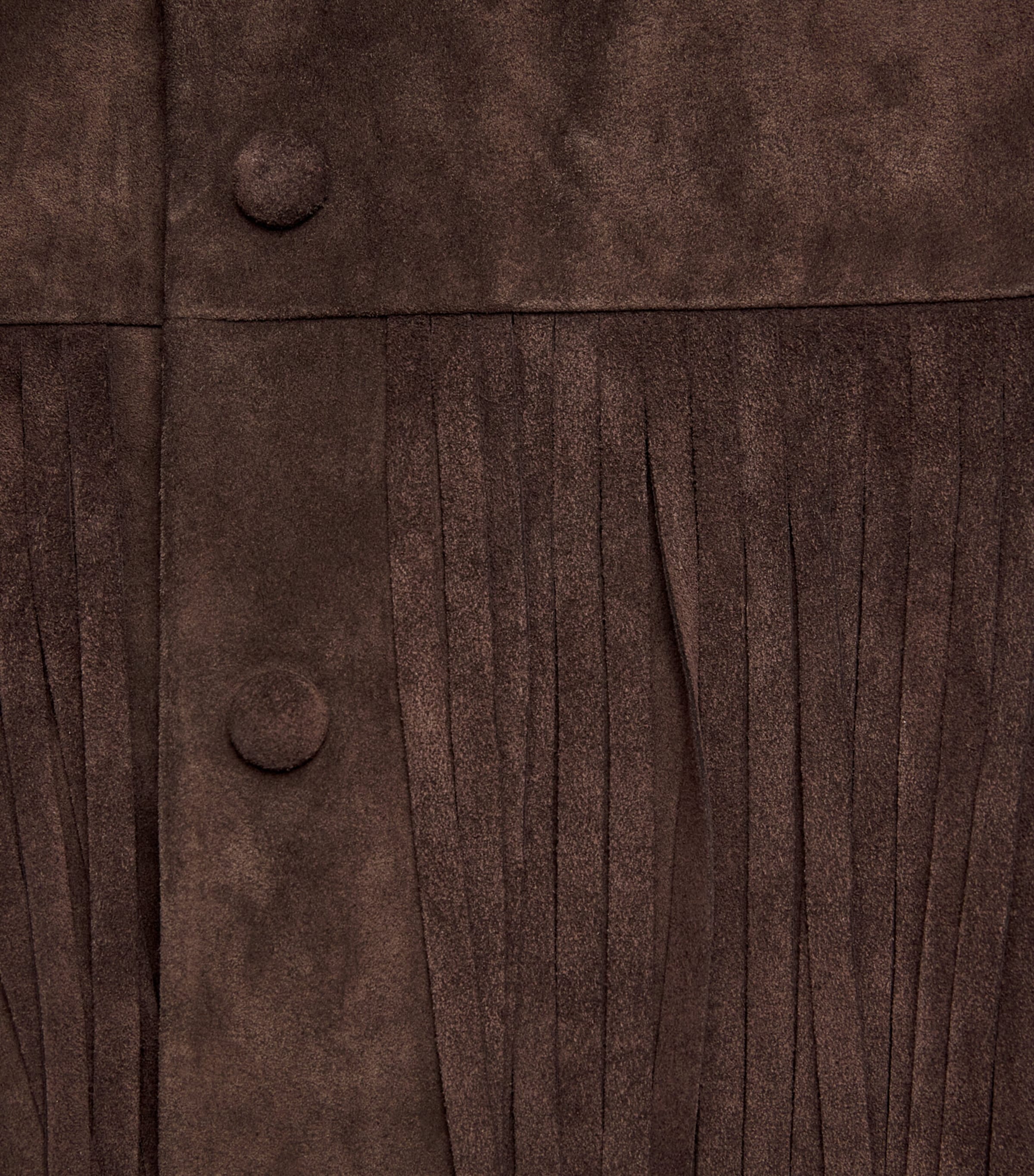 FRAME Womens Suede Fringe The Rodeo Jacket Chestnut Image 6