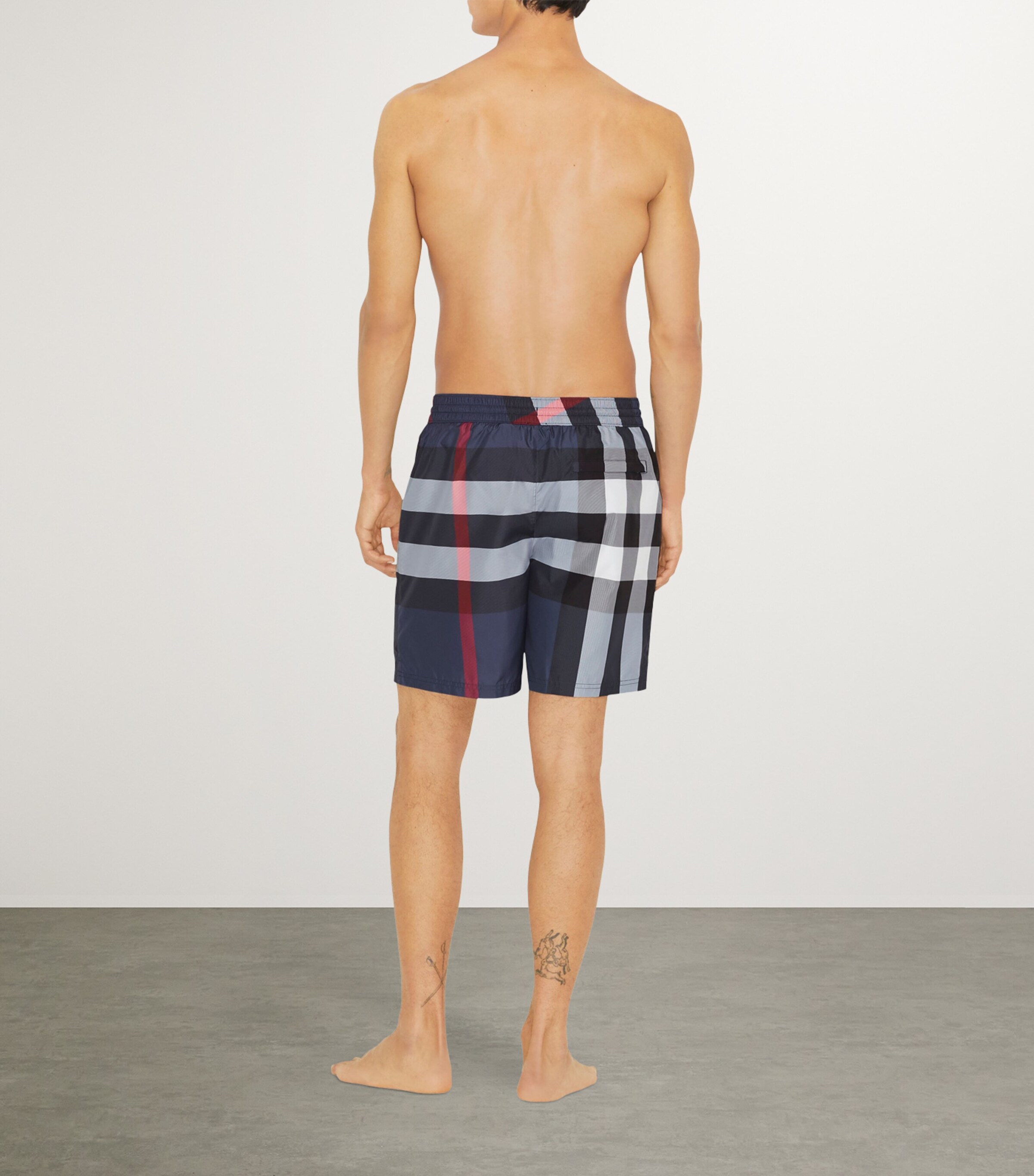 Check Swim Shorts CARBON BLUE IP CHECK Image 4