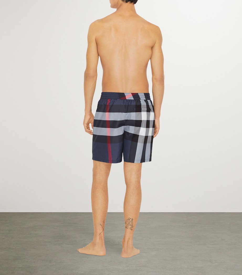 Check Swim Shorts CARBON BLUE IP CHECK Image 4