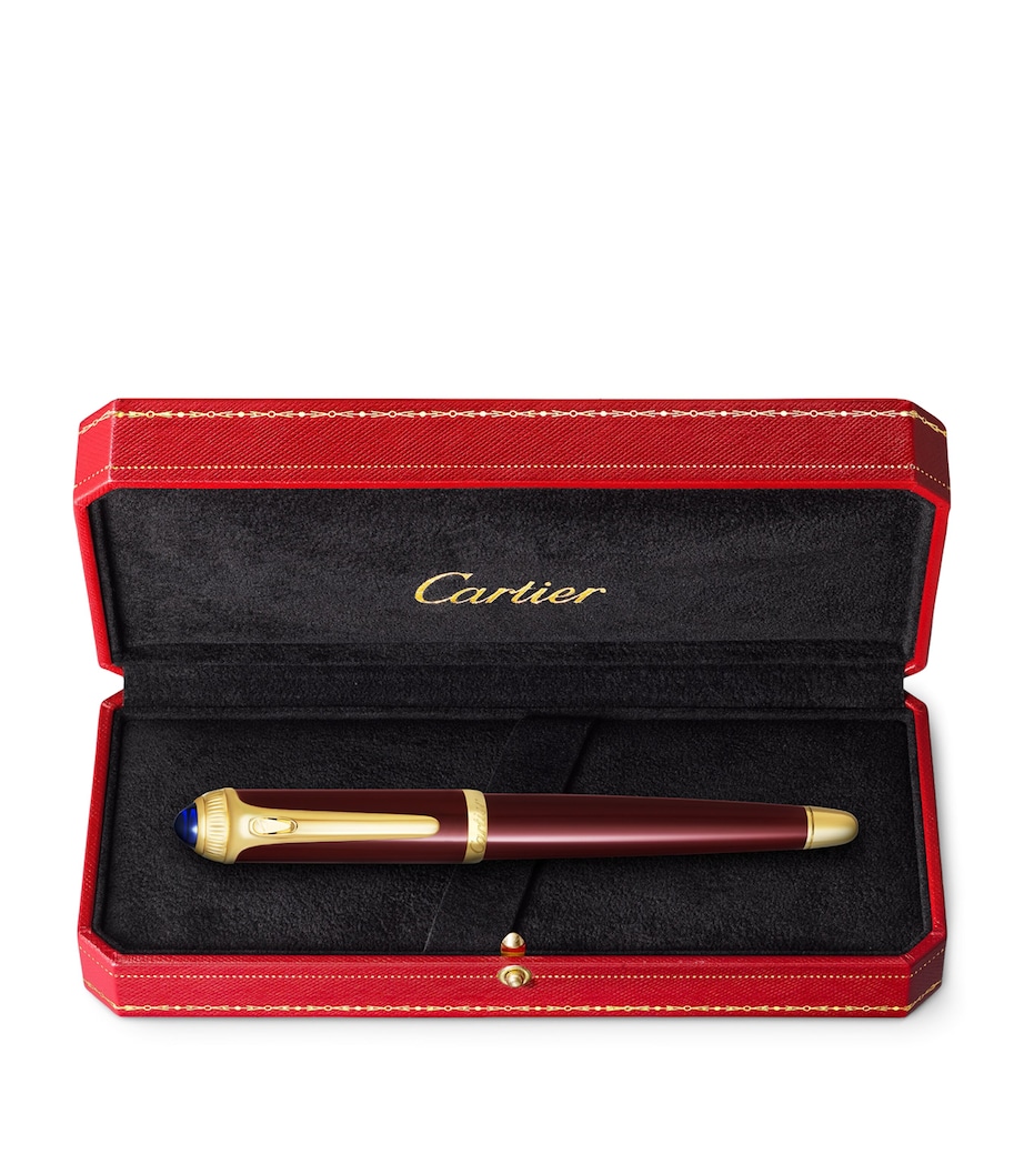 Composite R de Cartier Rollerball Pen BURGUNDY & GOLD Image 4