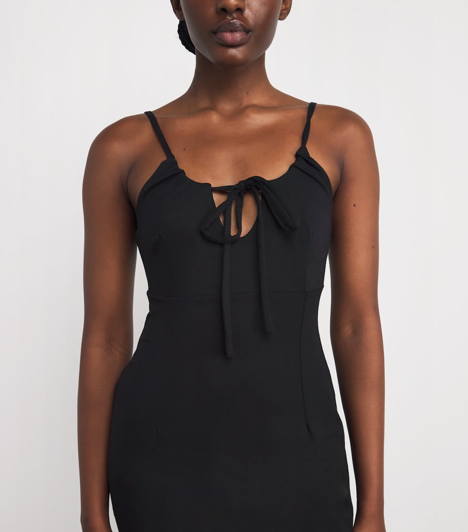 Cotton Mazal Mini Slip Dress BLACK Image 7