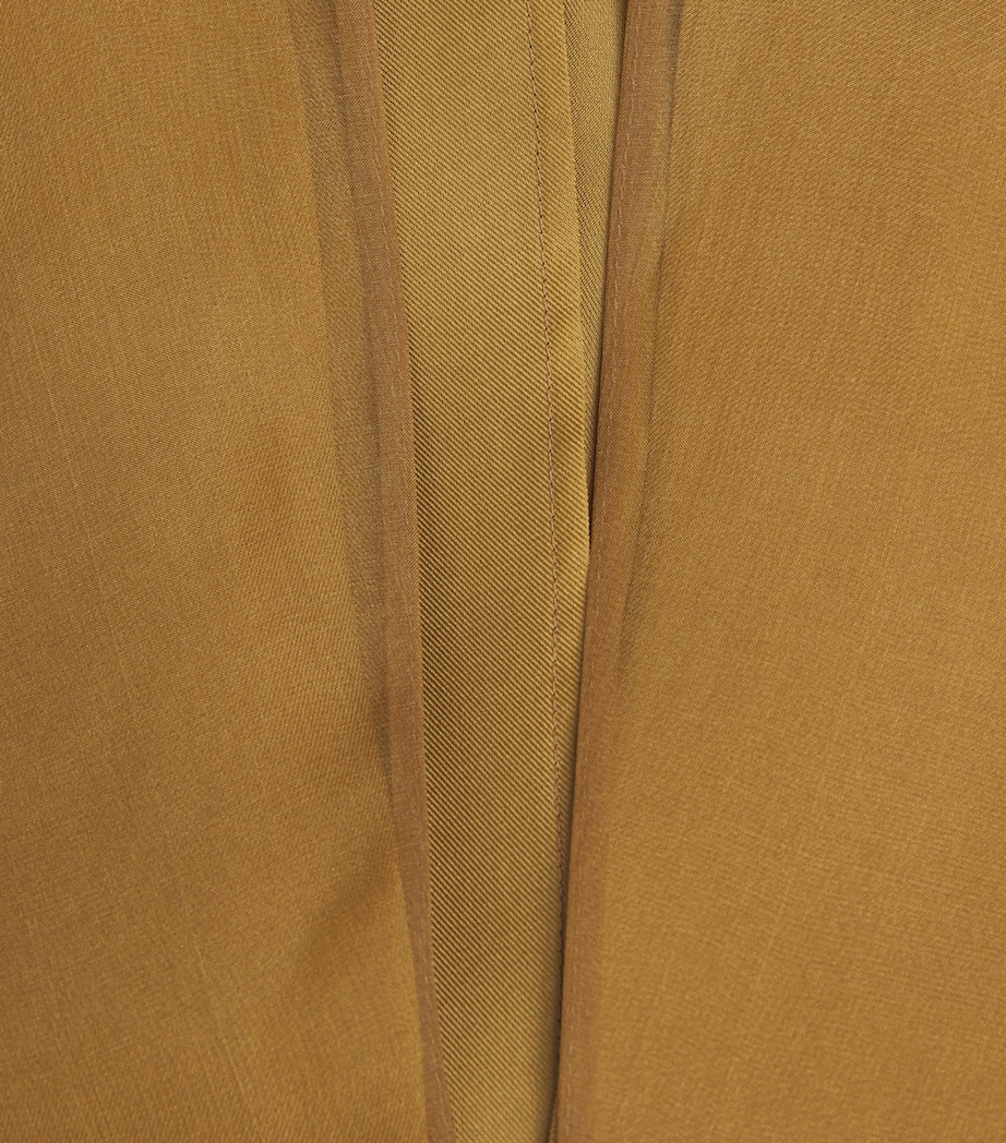 Khaite Womens Silk Briar Blouse Bronze Image 6