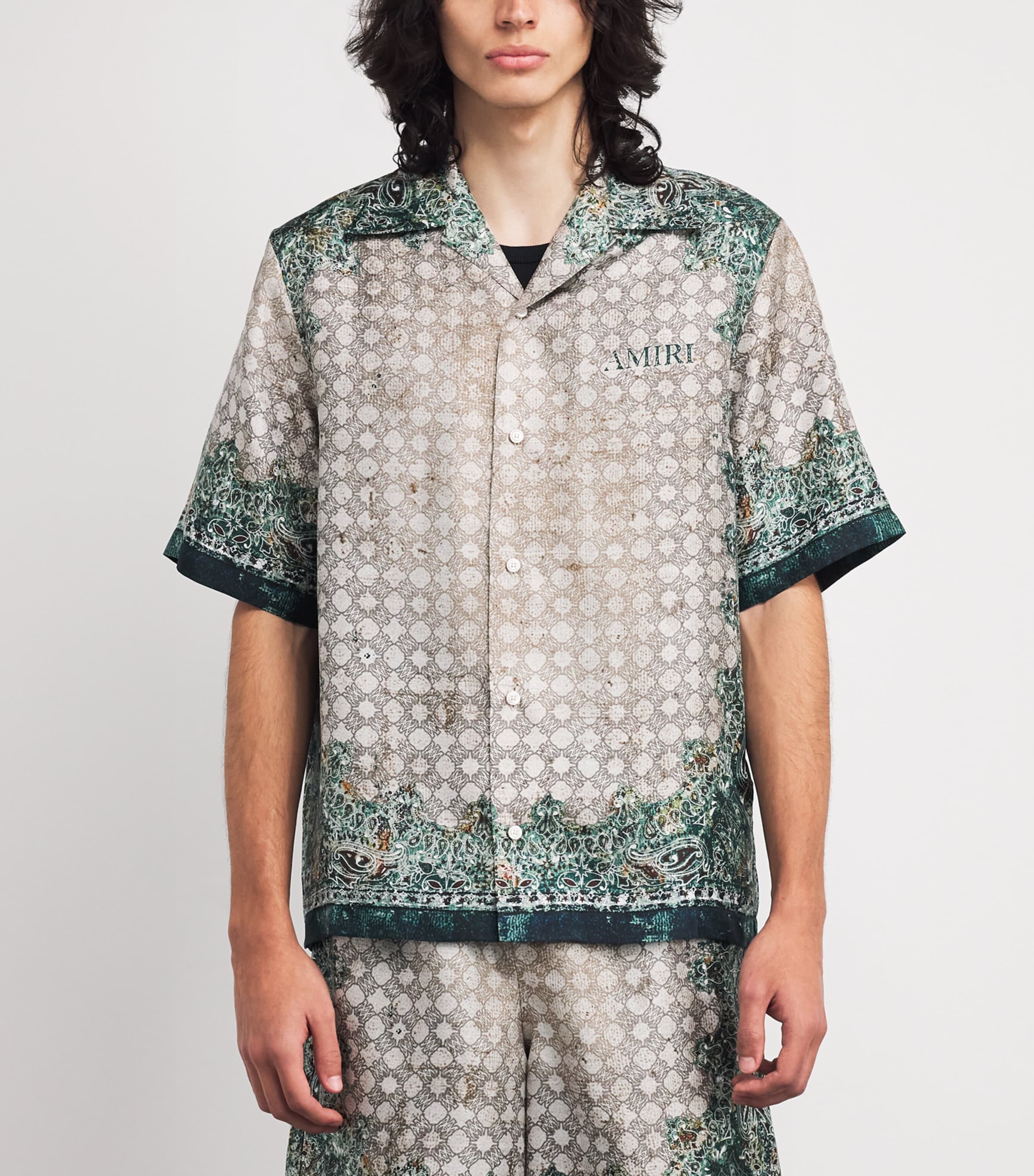 Silk Bandana Print Shirt MULTI Image 3