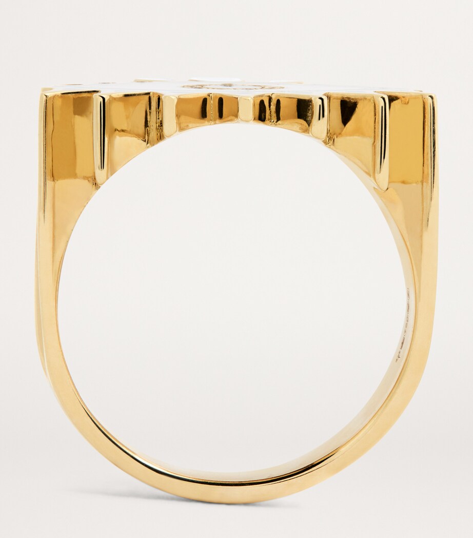 L'ATELIER NAWBAR Yellow Gold, Diamond and Enamel Amulets of Light Ring Yellow Gold Image 3