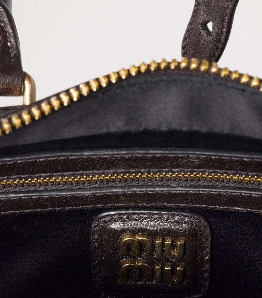 Matelassé Leather Arcadie Top-Handle Bag F0201 Image 5