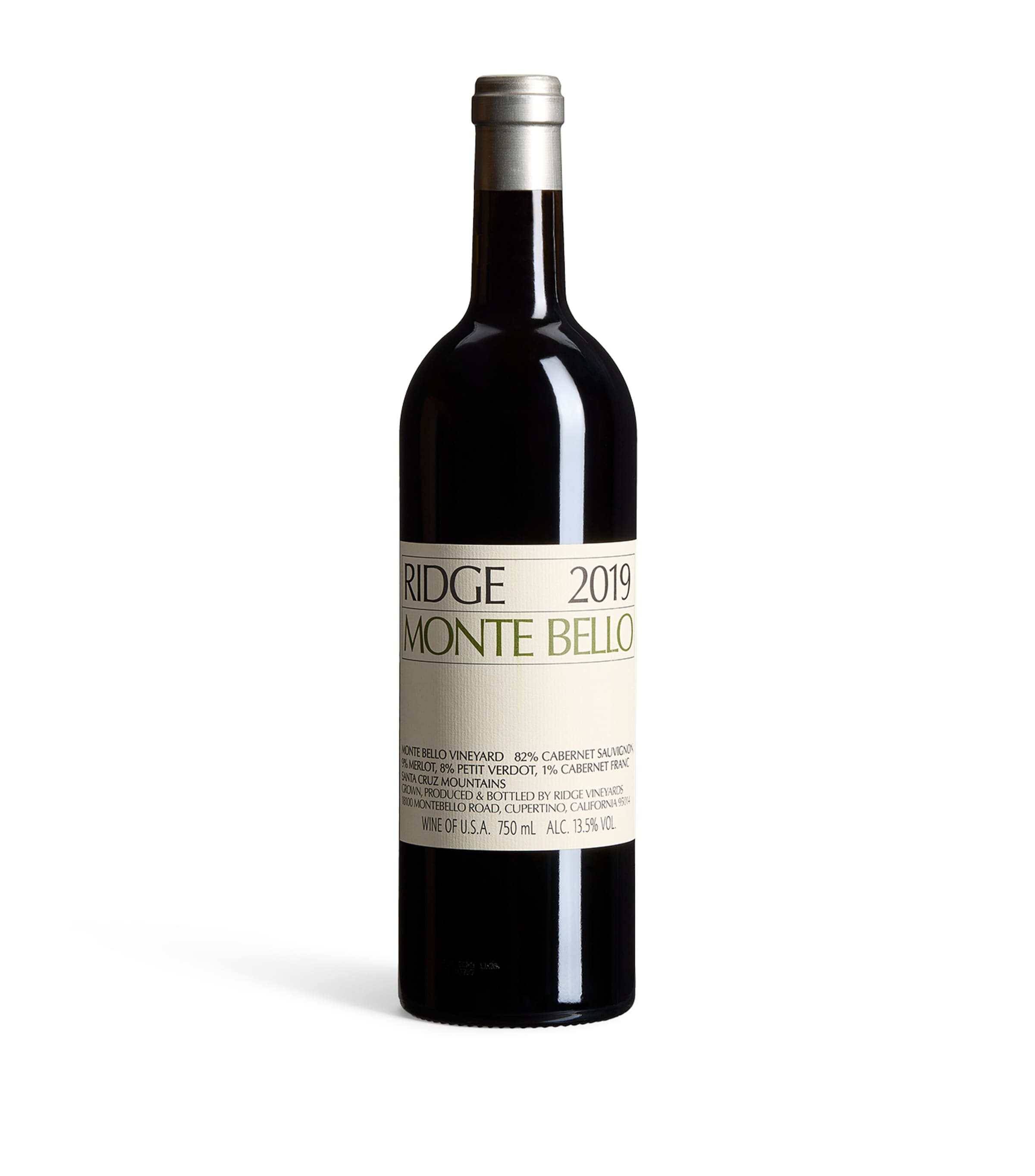 Ridge Monte Bello Cabernet Sauvignon 2019 (75cl) - California, USA Image 1