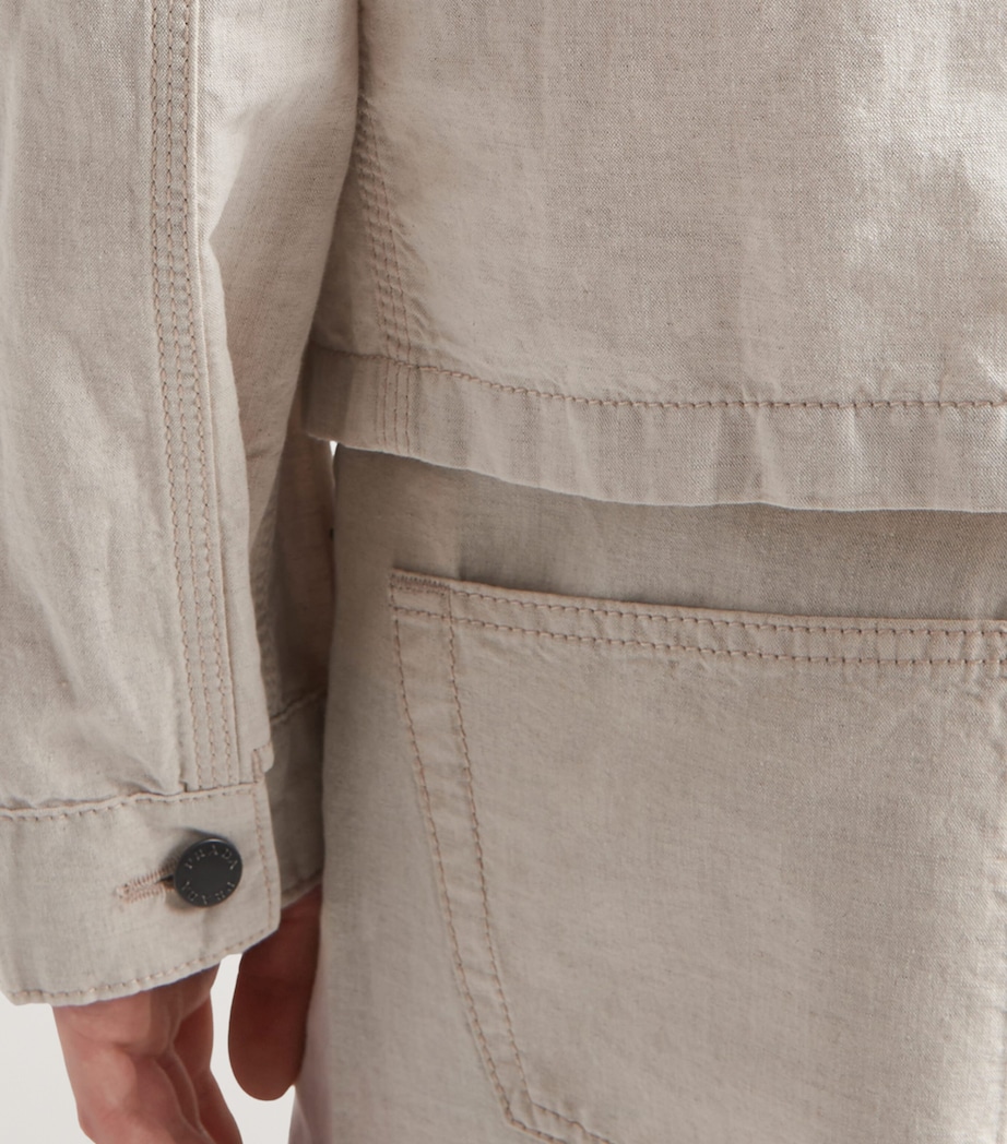 Chambray Denim Blouson Jacket F0ABR Image 4