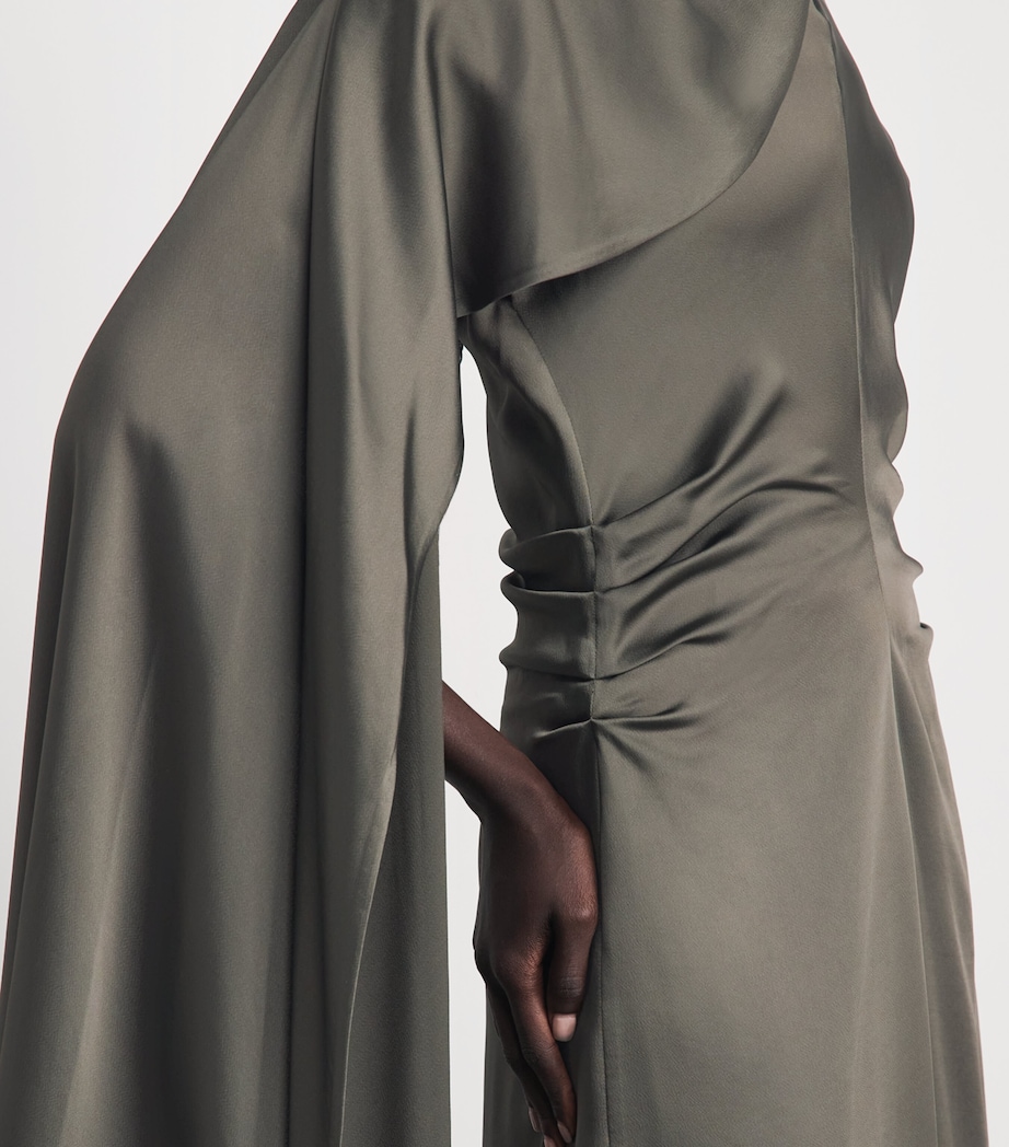 Simkhai Womens Jacka Cape Midi Dress Sea Turtle Image 3
