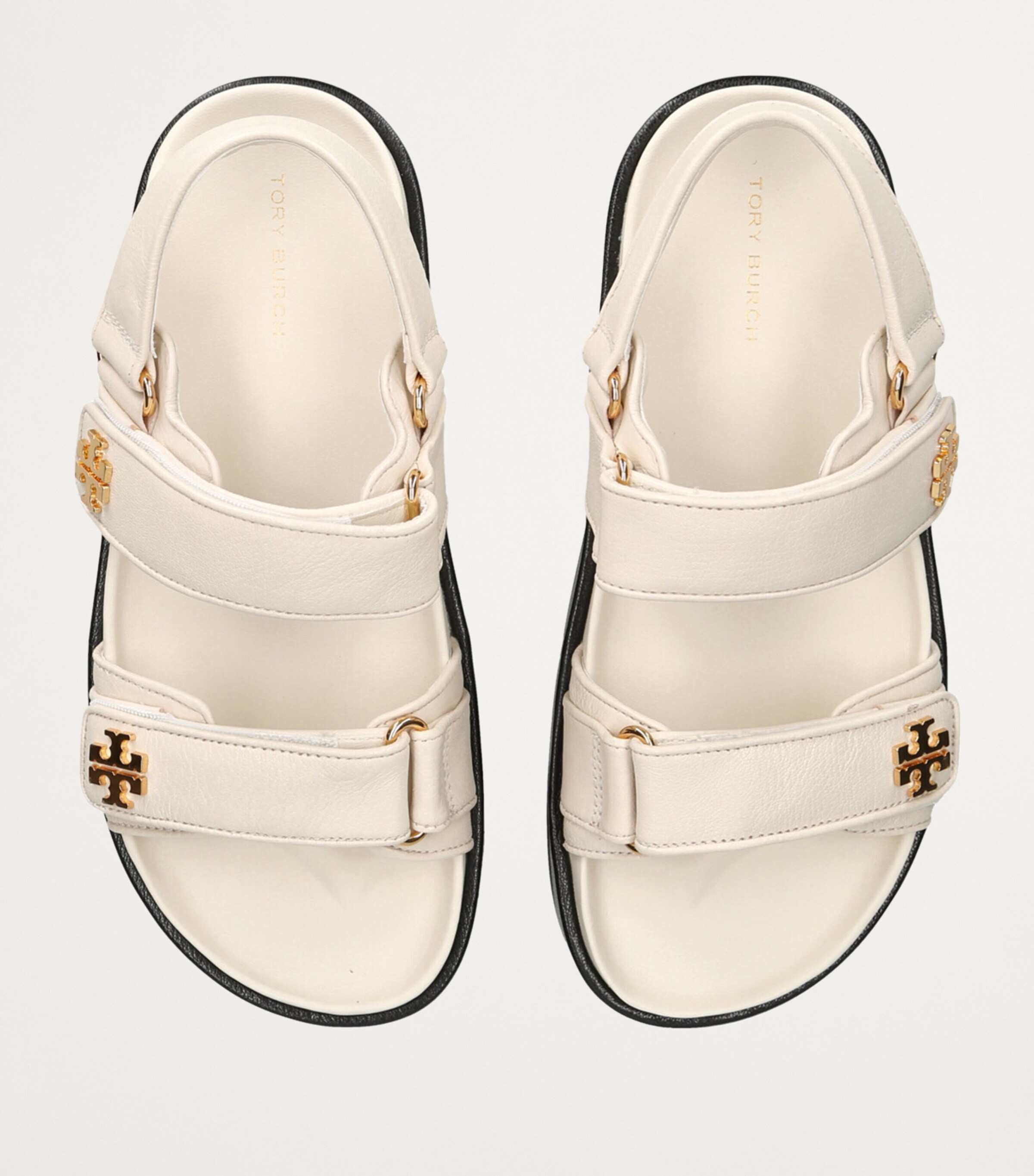 kirari Tory Burch White Leather Kira Sandals | Harrods UK