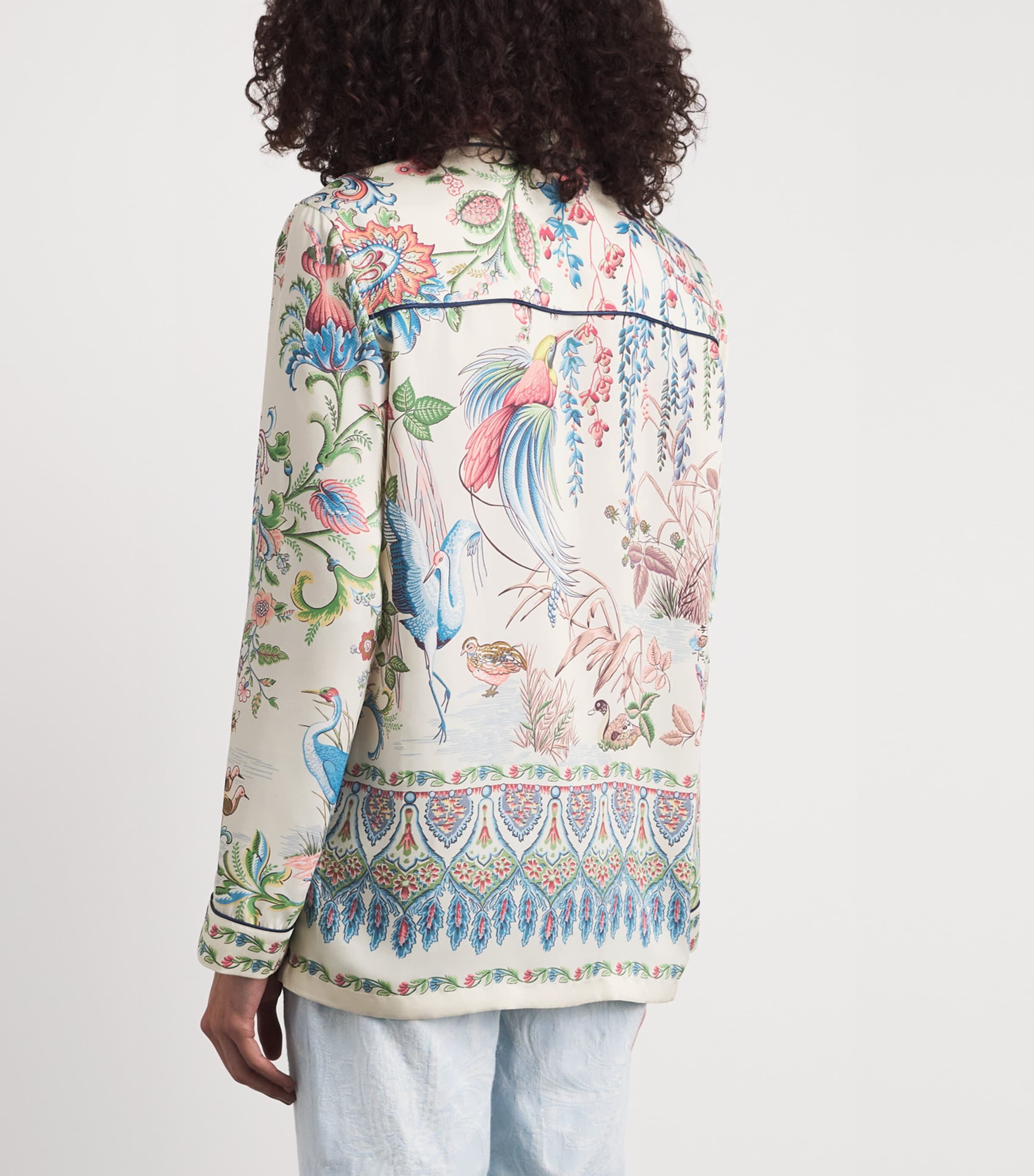 Etro Womens Twill Printed Shirt Image 5