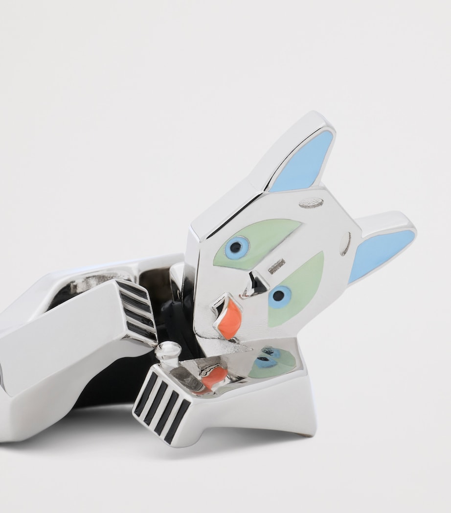 x Louis Wain Cat Heel Charm SILVER/BLUE Image 3