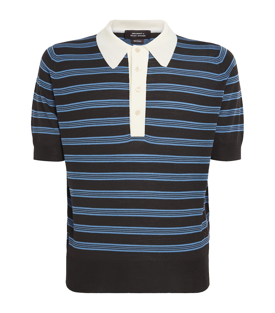 x John Smedley Merino Polo Sweater