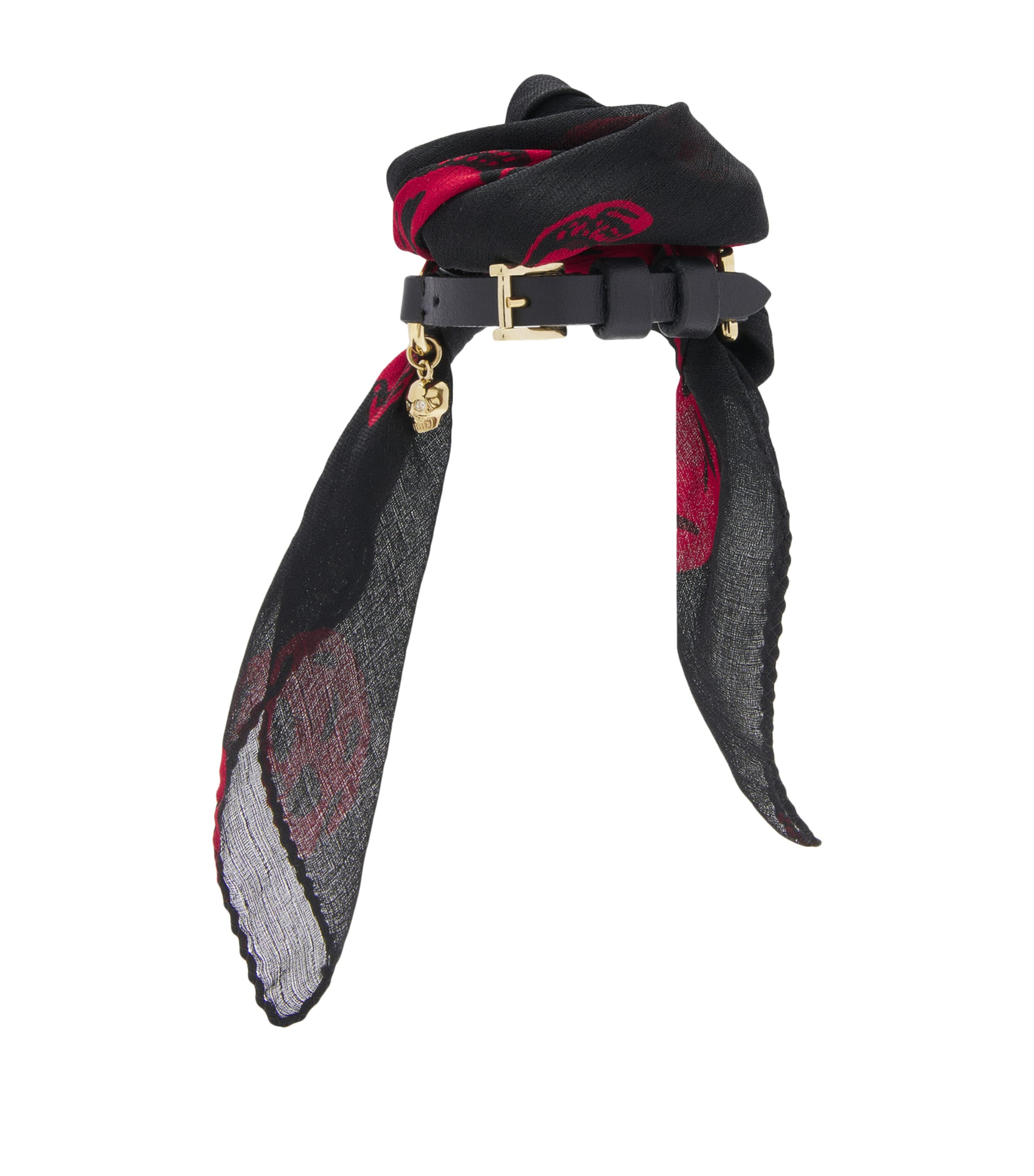 McQueen Silk Skull Scarf Bracelet Image 1