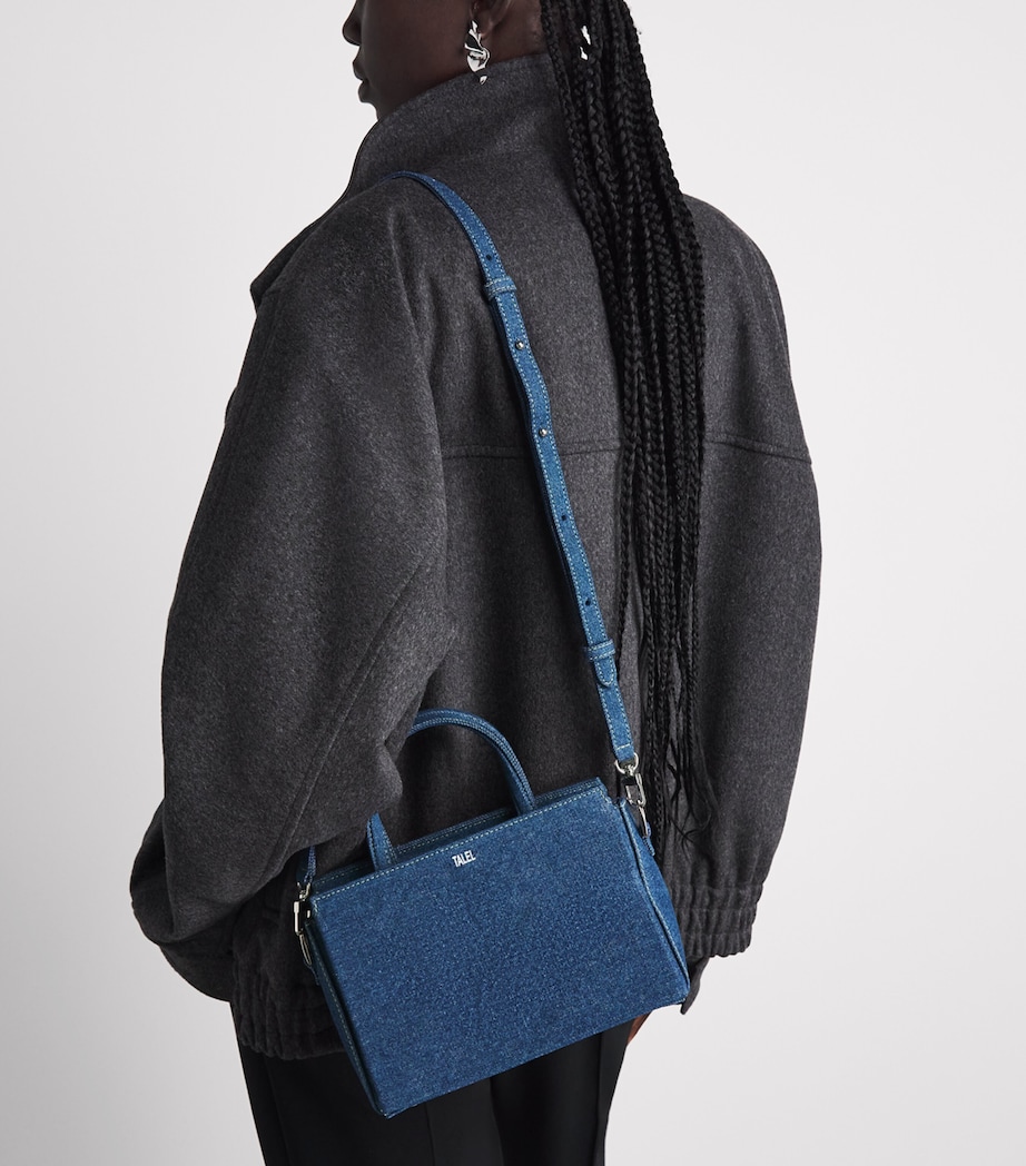 Talel Paris Medium Denim V2 Tote Bag Blue Denim Image 2