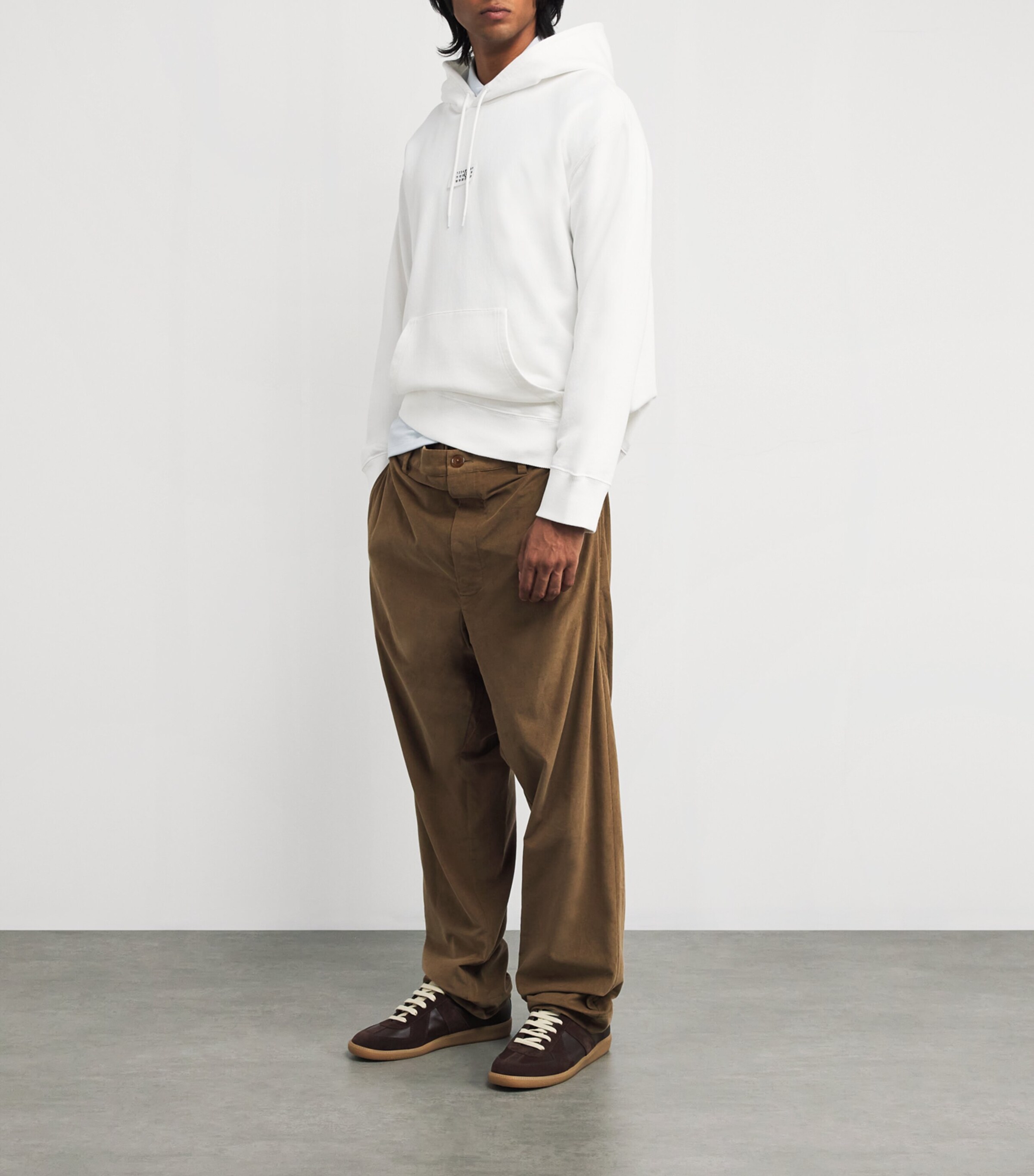 Cotton Numeric Tab Hoodie 101 - OFF WHITE Image 2