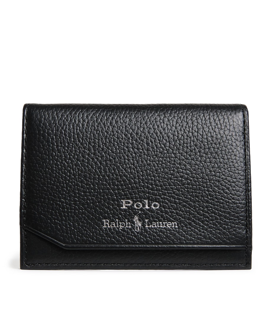 Polo Ralph Lauren Leather Bifold Card Holder Black Image 1
