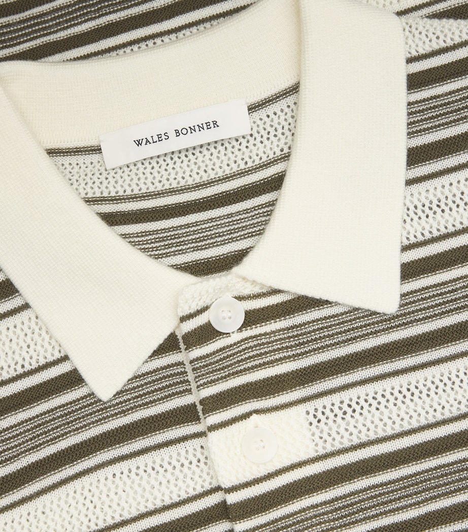 Wool-Blend Samuel Polo Sweater IVORY / KHAKI Image 5