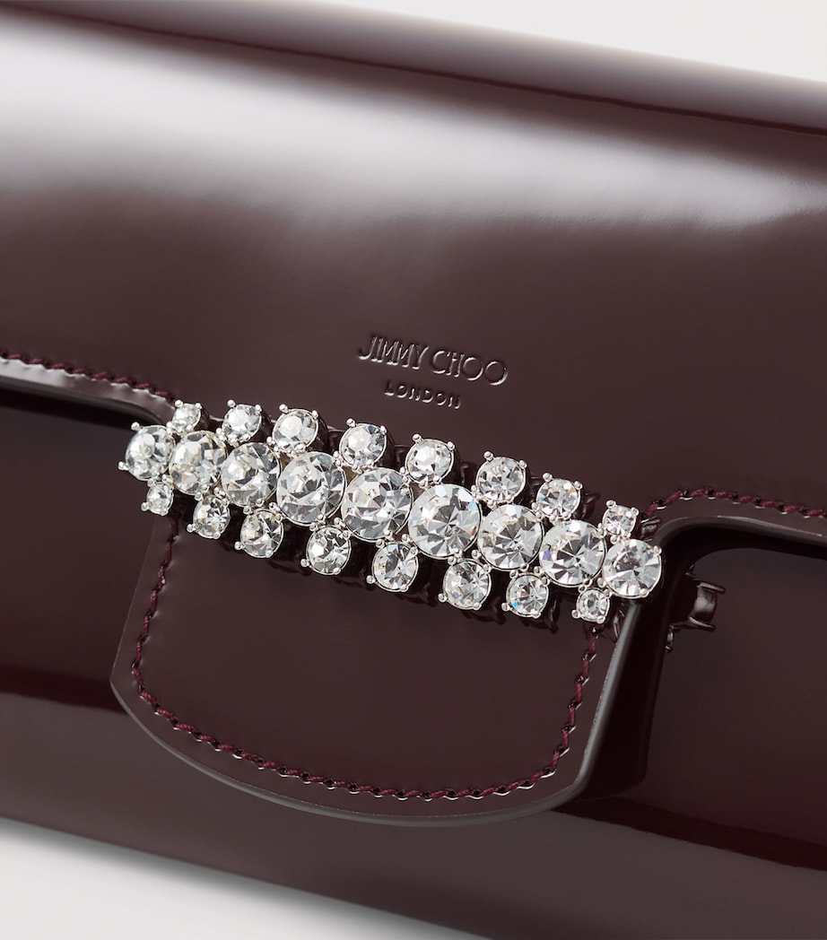 Bing Patent Leather Wallet-On-Chain DEEP MERLOT/SILVER Image 2