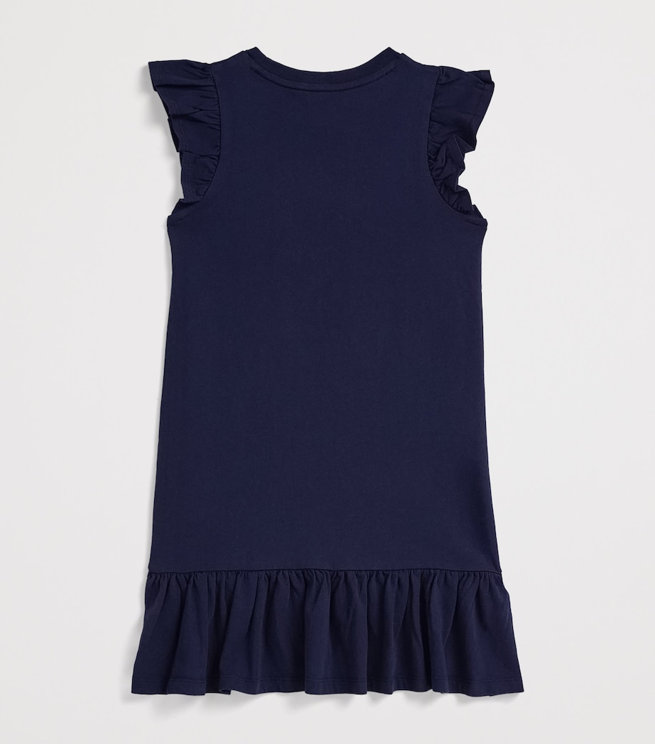 Cotton Polo Bear Dress (2-7 Years) NEWPORT NAVY Image 2