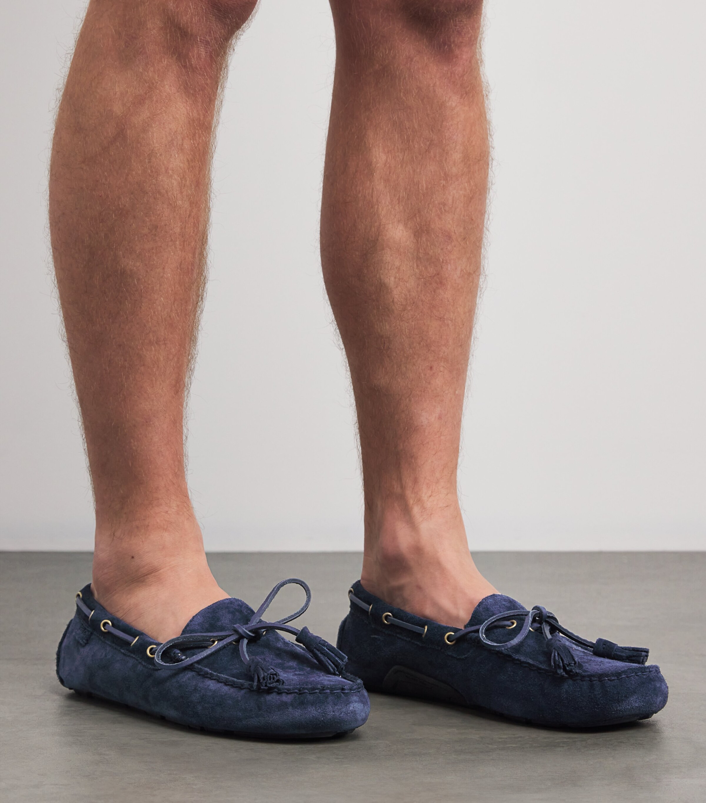 Polo Ralph Lauren Blue Suede Anders Driving Shoes | Harrods US