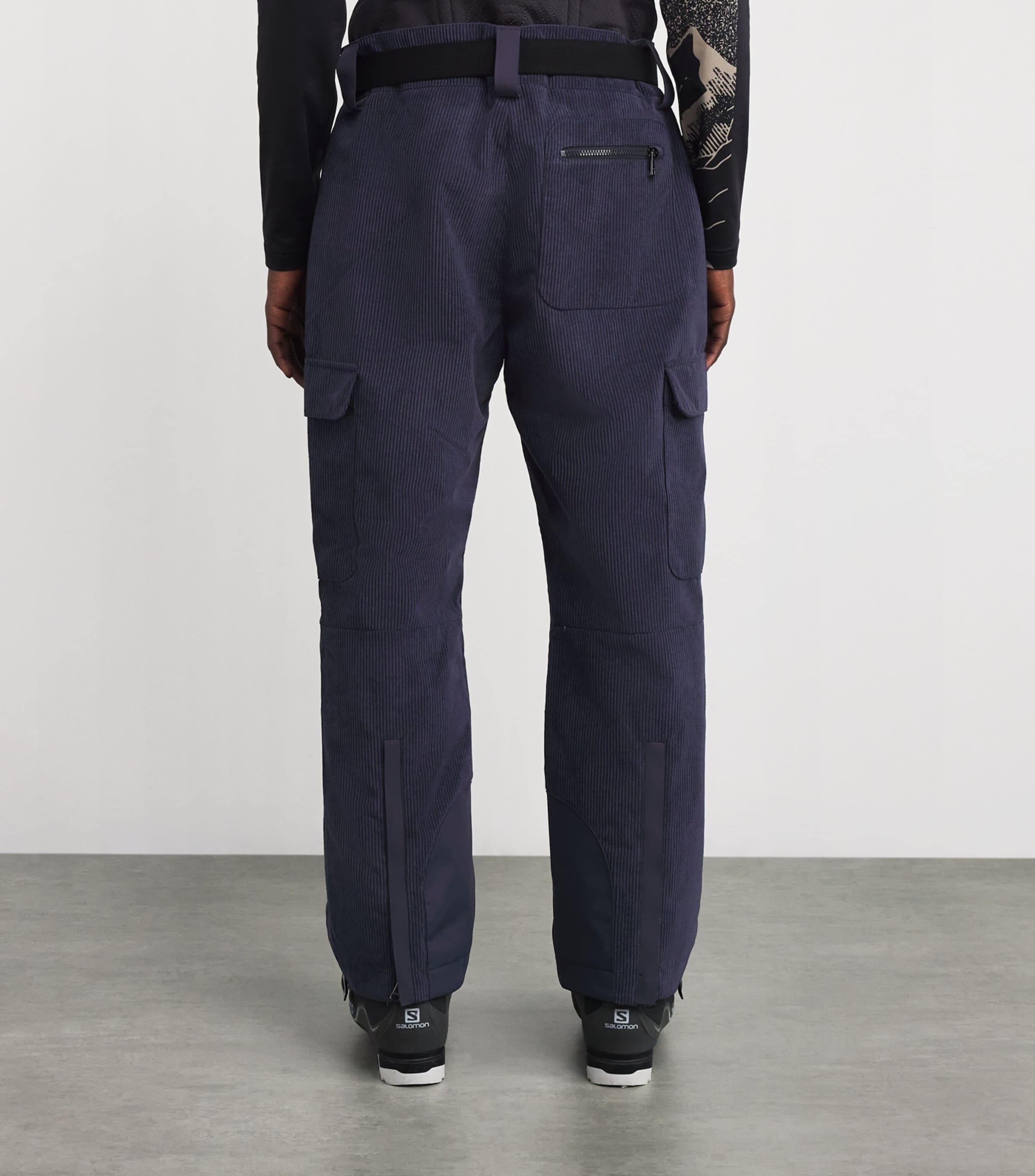 Corduroy Loose Corbin Ski Trousers 464-NAVY Image 3