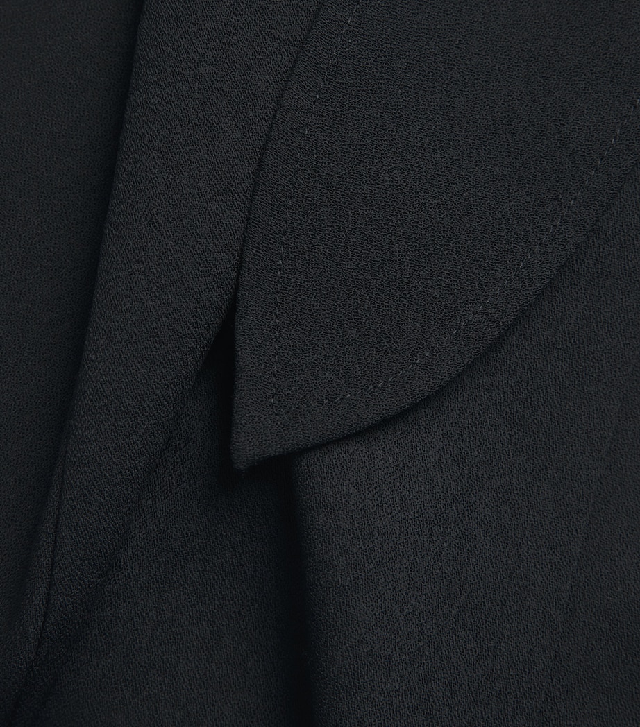 Wool Draped Top 0999 BLACK Image 5