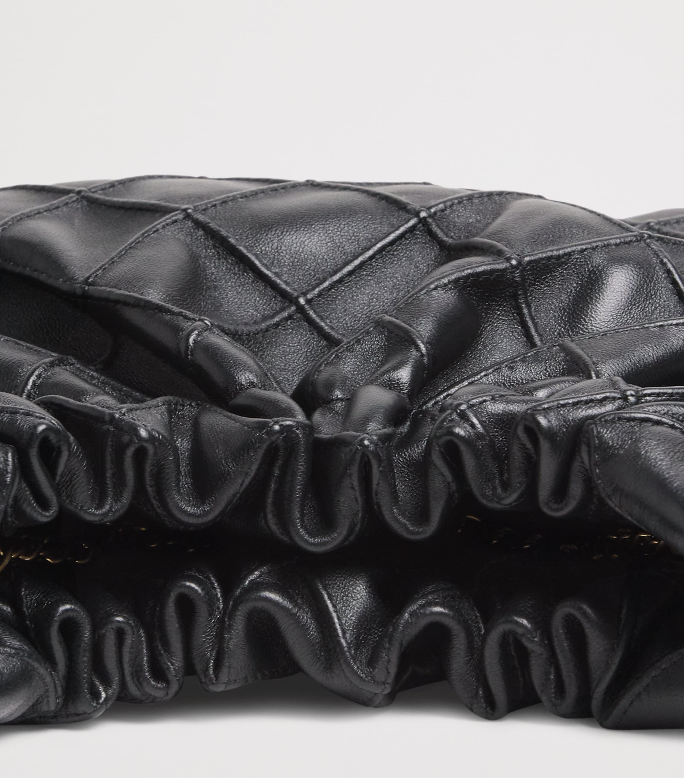 Mini Leather Fleming Shoulder Bag BLACK Image 4