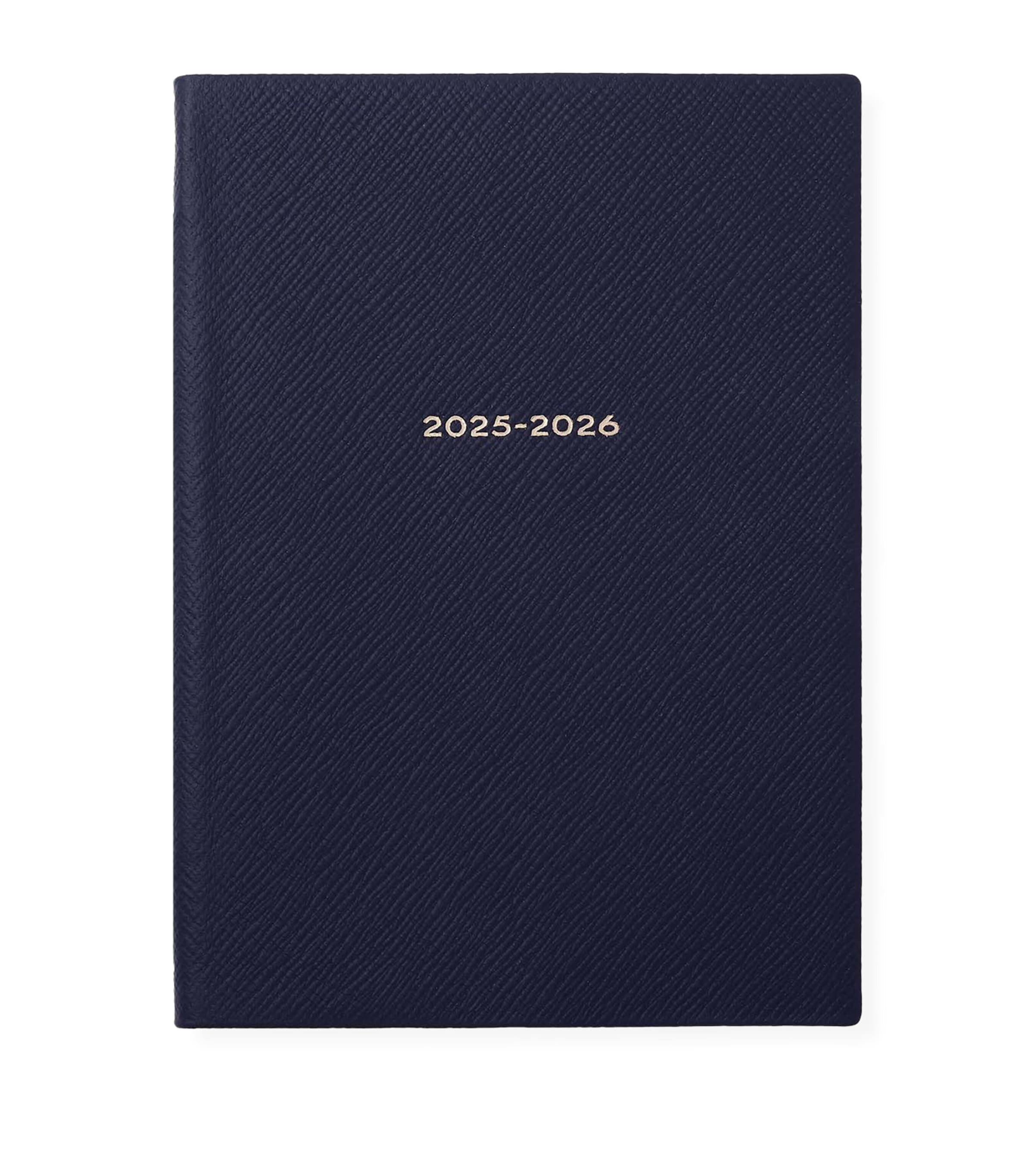 Smythson Leather Soho Planner In Blue