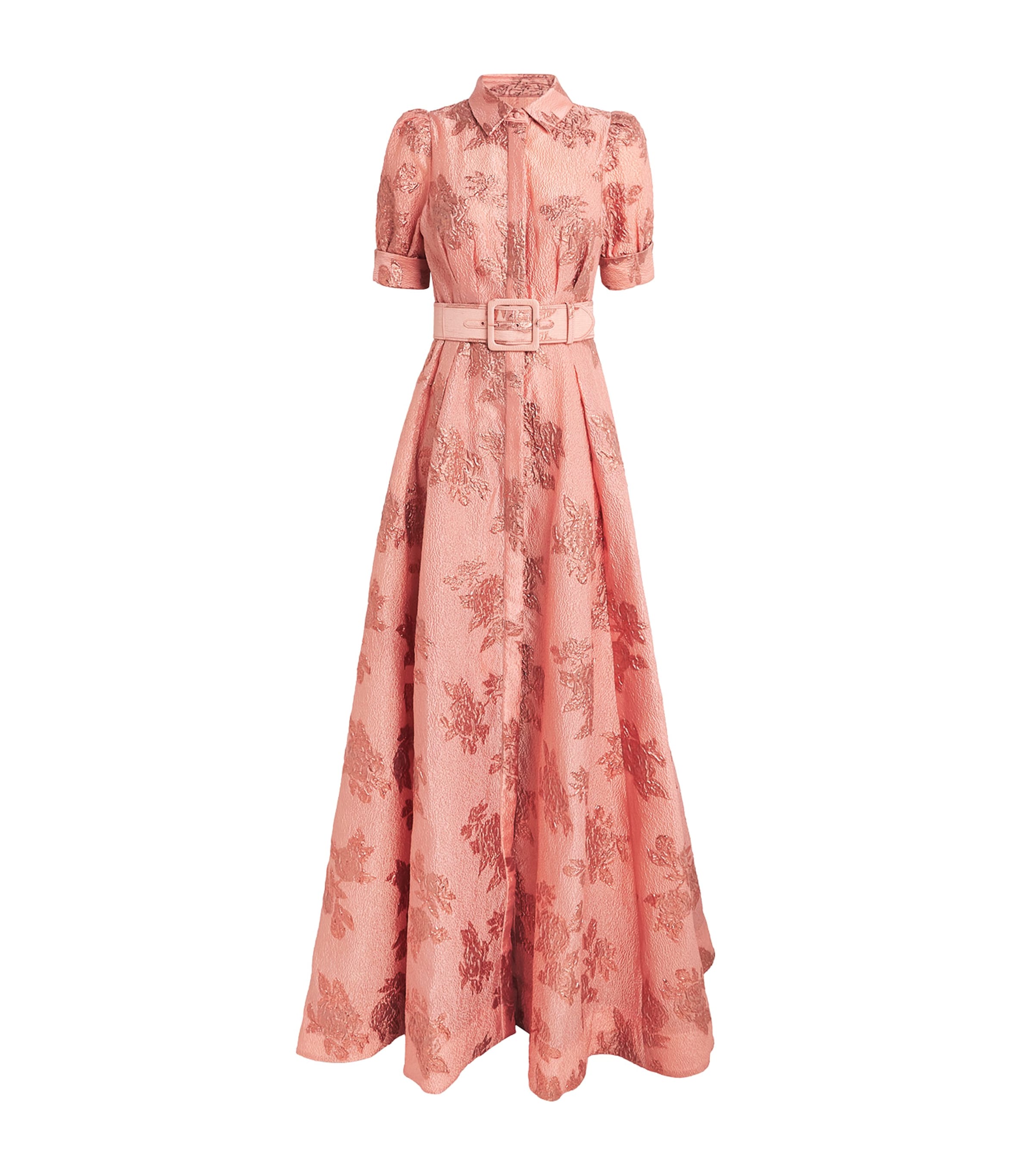 Rebecca Vallance Womens Buttoned Annette Maxi Dress Peach Image 1