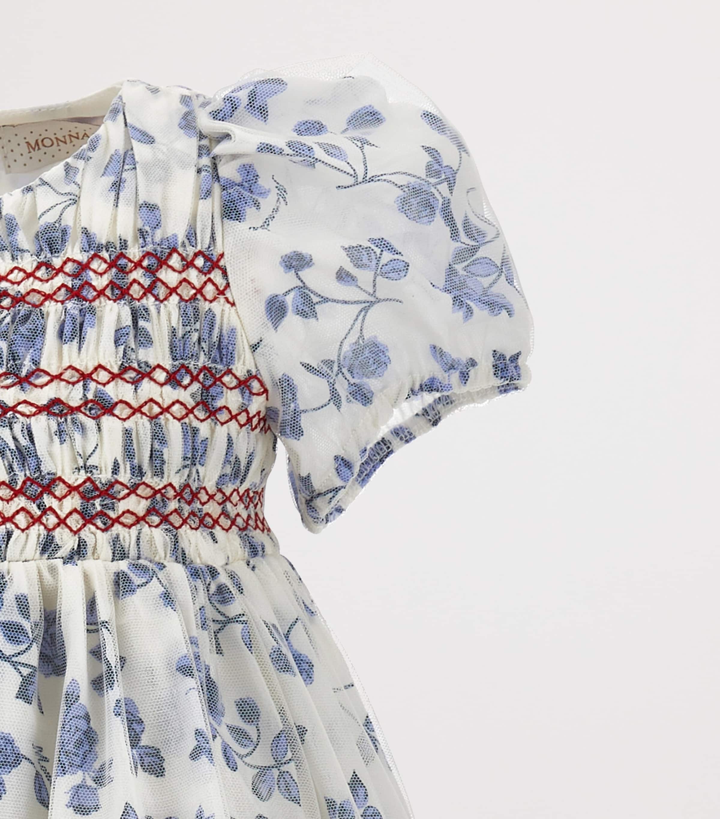 Cotton-Silk Floral Dress (2-12 Years) PANNA+BLU Image 4