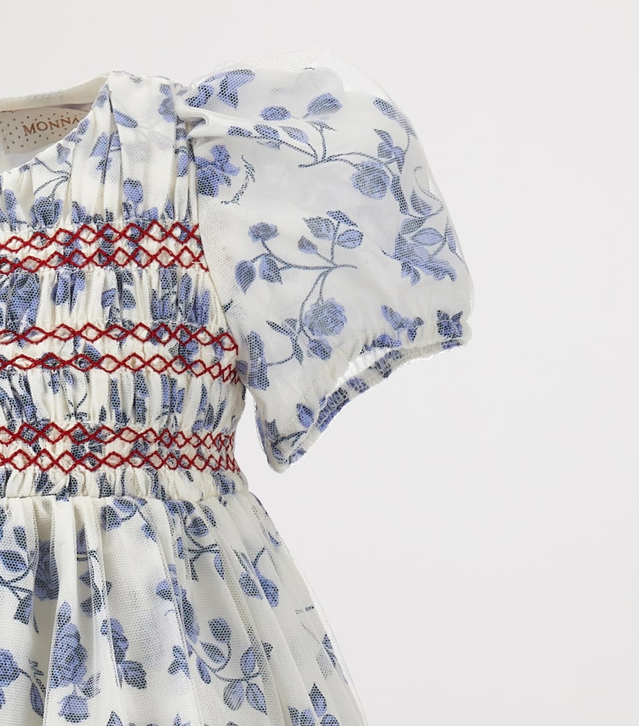 Cotton-Silk Floral Dress (2-12 Years) PANNA+BLU Image 4