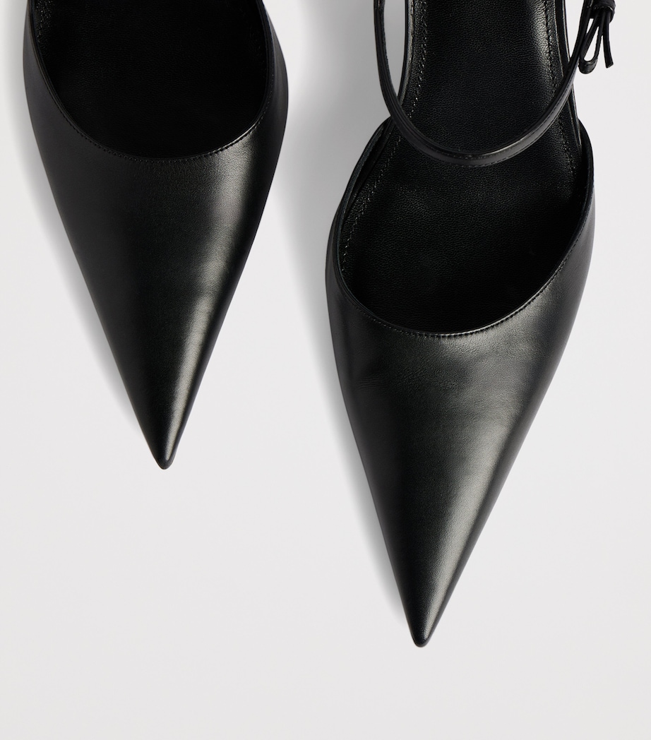 Balenciaga Leather Avenue Bow Slingback Pumps 70 Image 4