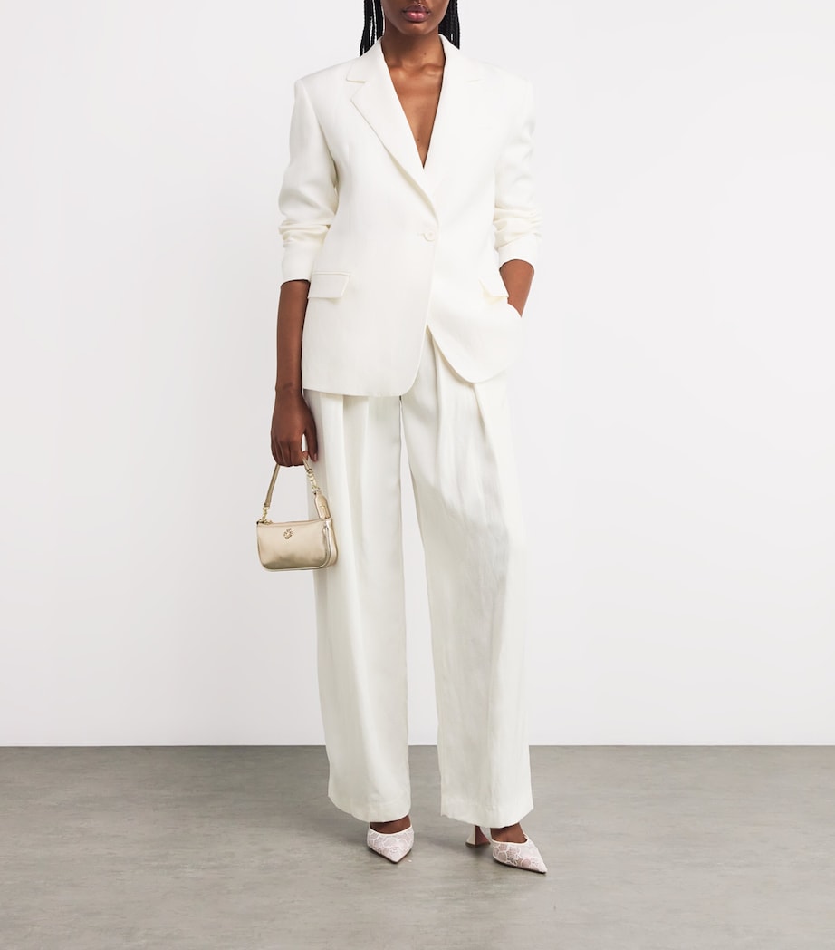 Single-Breasted Blazer ECRU Image 2