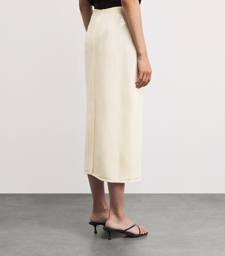 Sequin Marisol Midi Skirt 111 PEARL Image 4