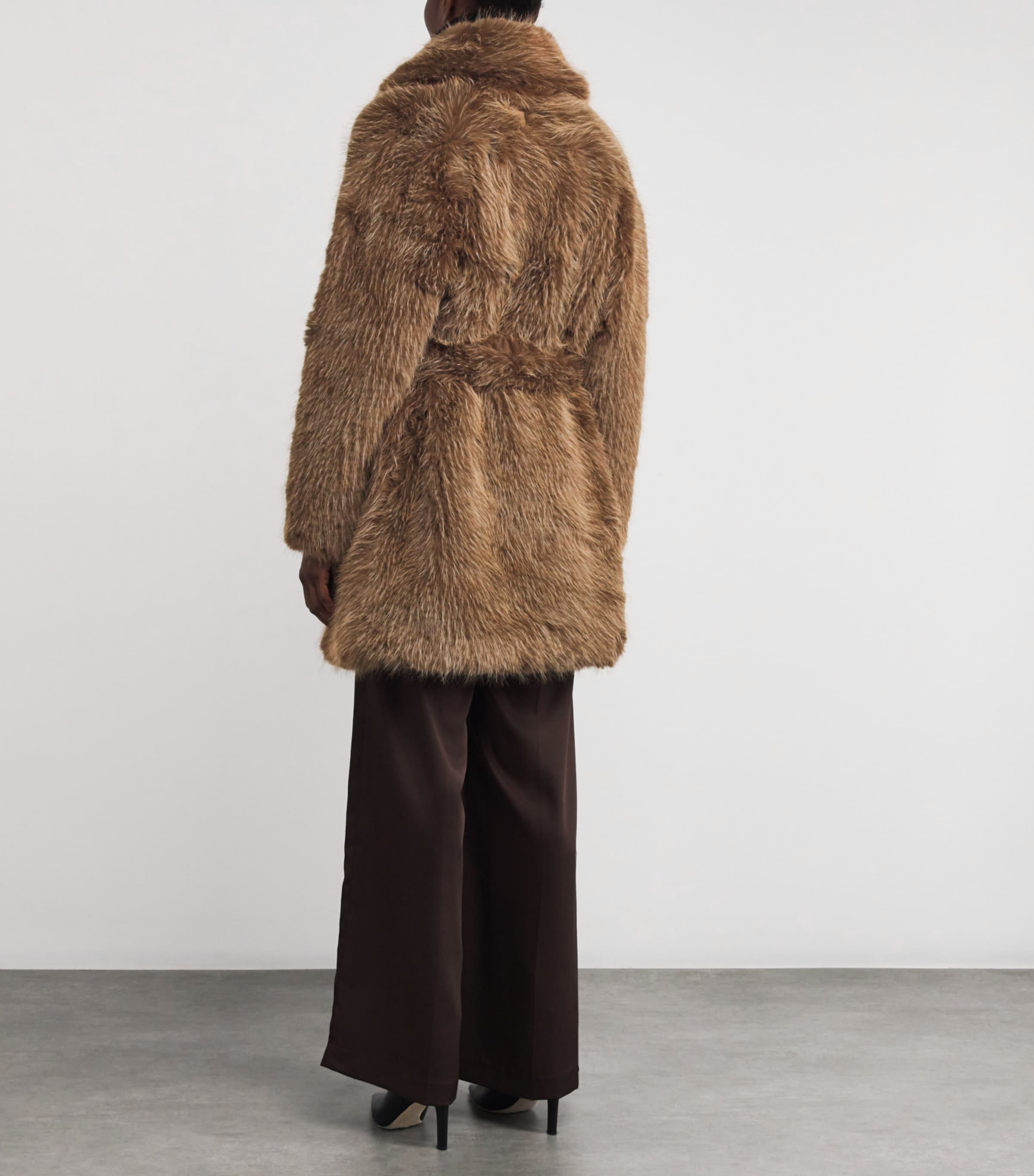 Faux Fur Kacela Coat C1211 OTTER Image 4