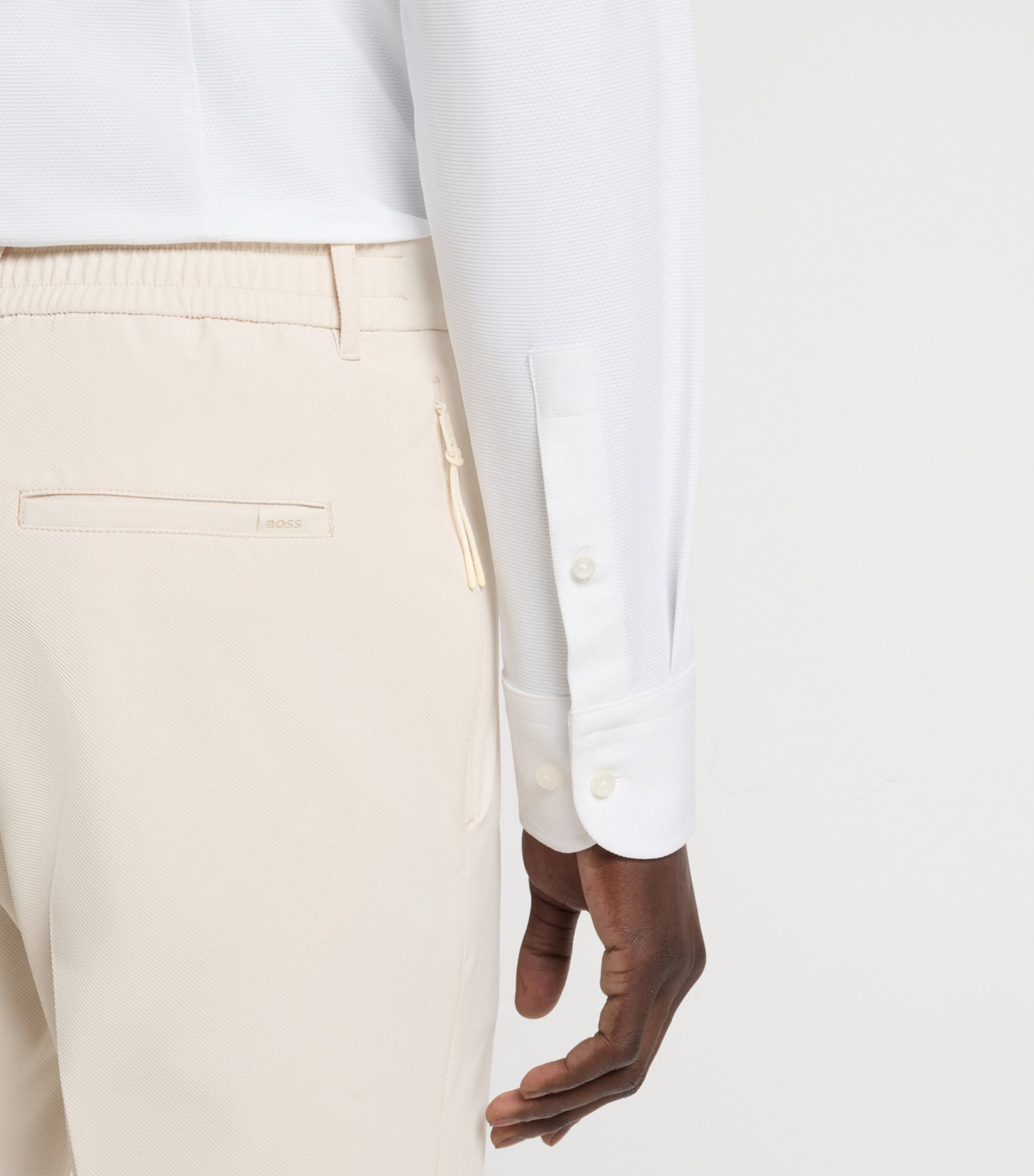 Water-Repellent Slim Suit Trousers 131 Image 5