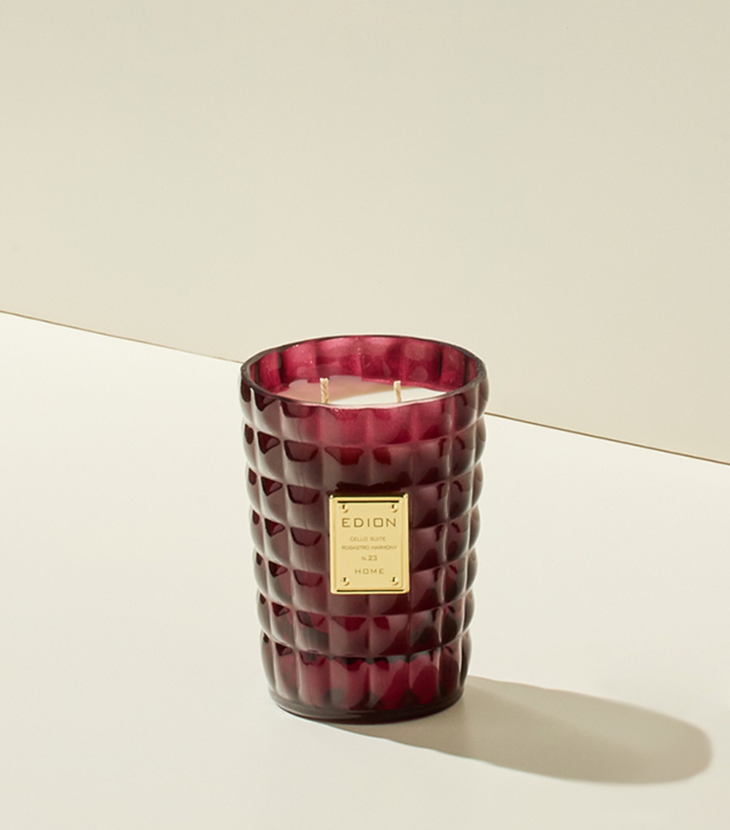 EDION Cello Suite No.23 Rosastro Harmony Candle (300g) Burgundy Image 3