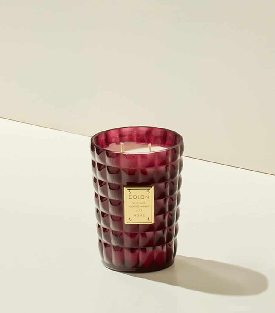 Cello Suite No.23 Rosastro Harmony Candle (300g) BURGUNDY Image 3