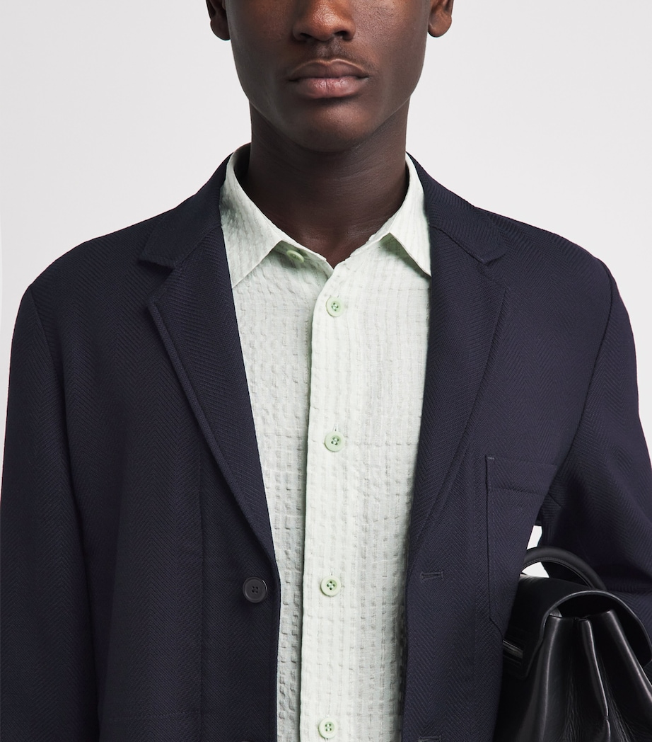 Paul Smith Mens Wool-Blend Unstructured Blazer Image 3