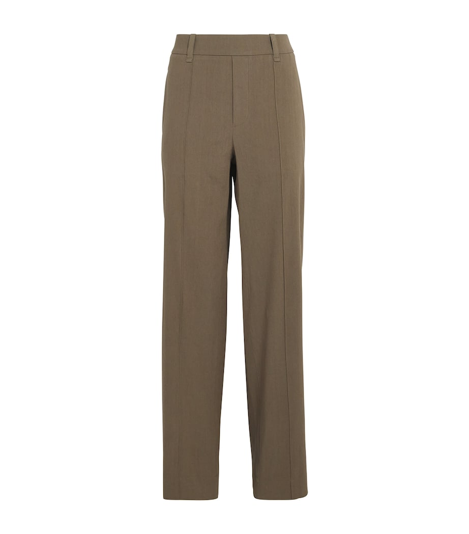 Linen-Blend High-Rise Trousers 309MSS Image 1