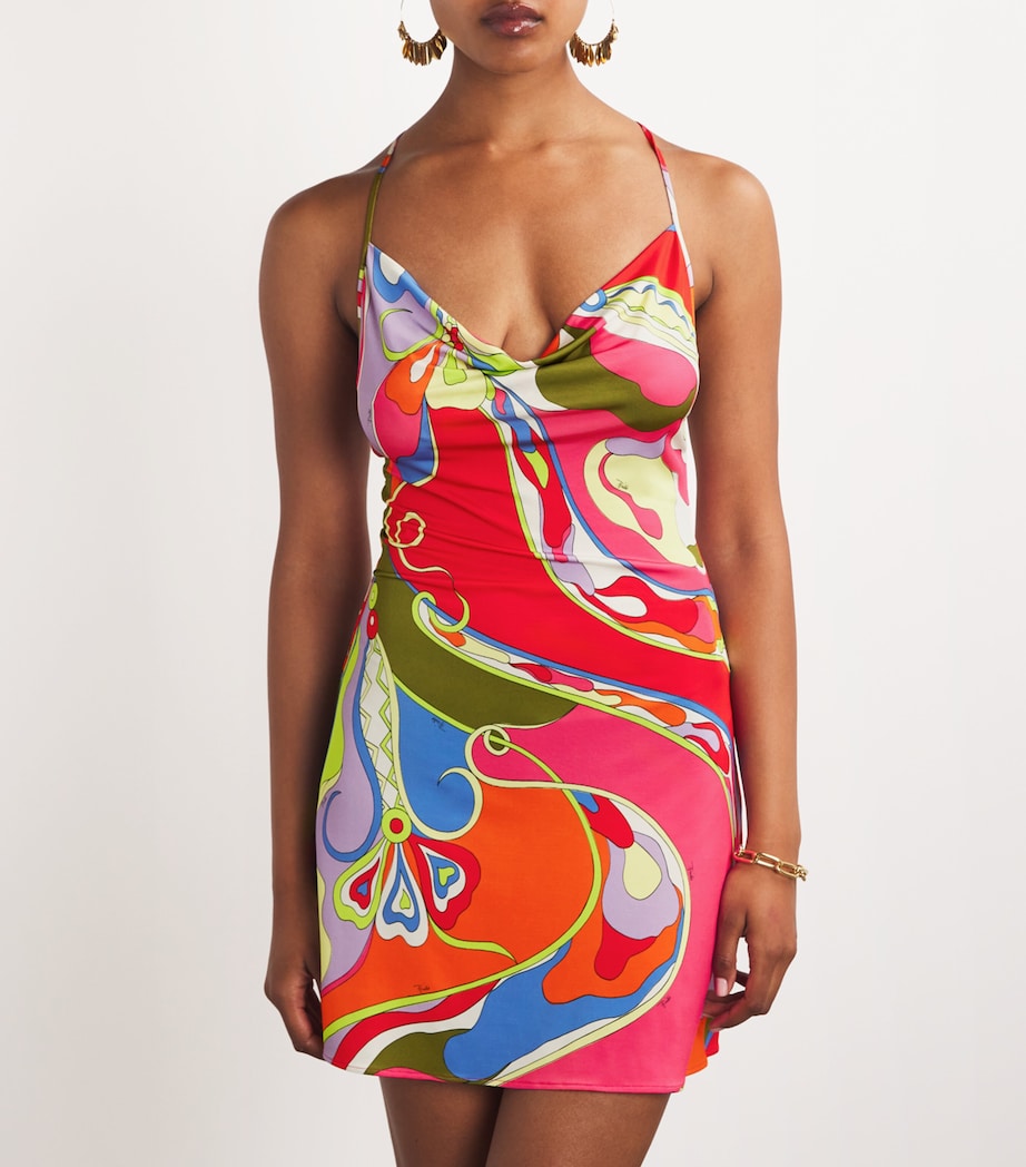 PUCCI Womens Jersey Ophidee Mini Dress Multicolor Image 3