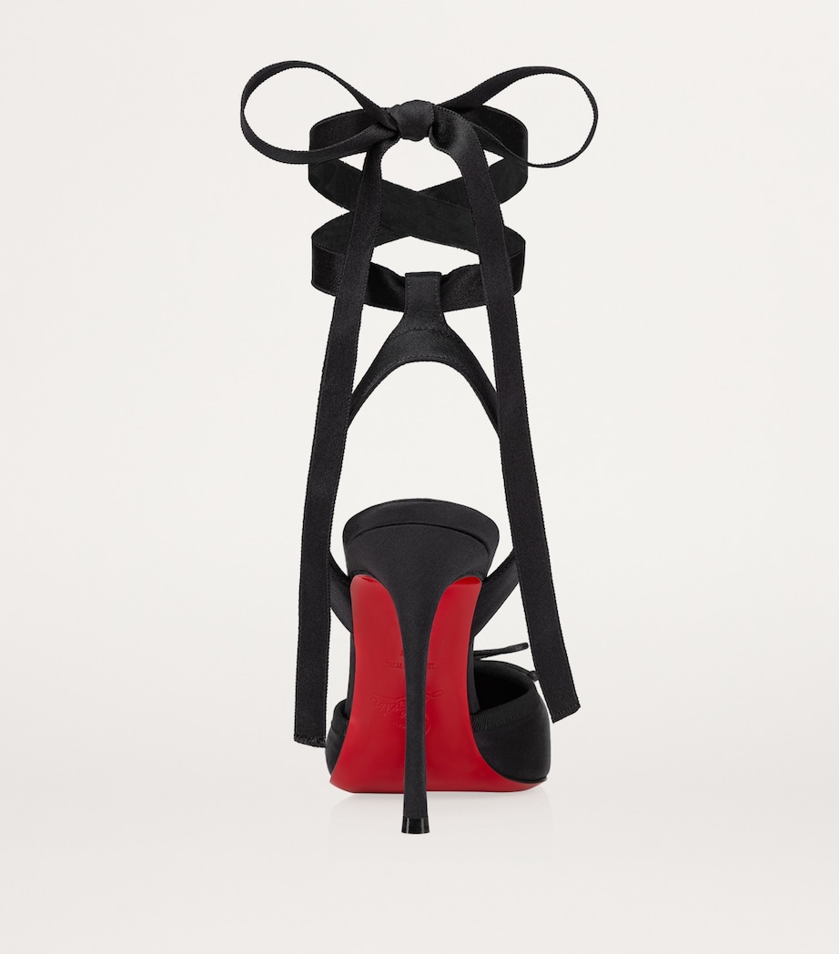 Cassia Lace-Up Satin Pumps 100 B439 Image 3