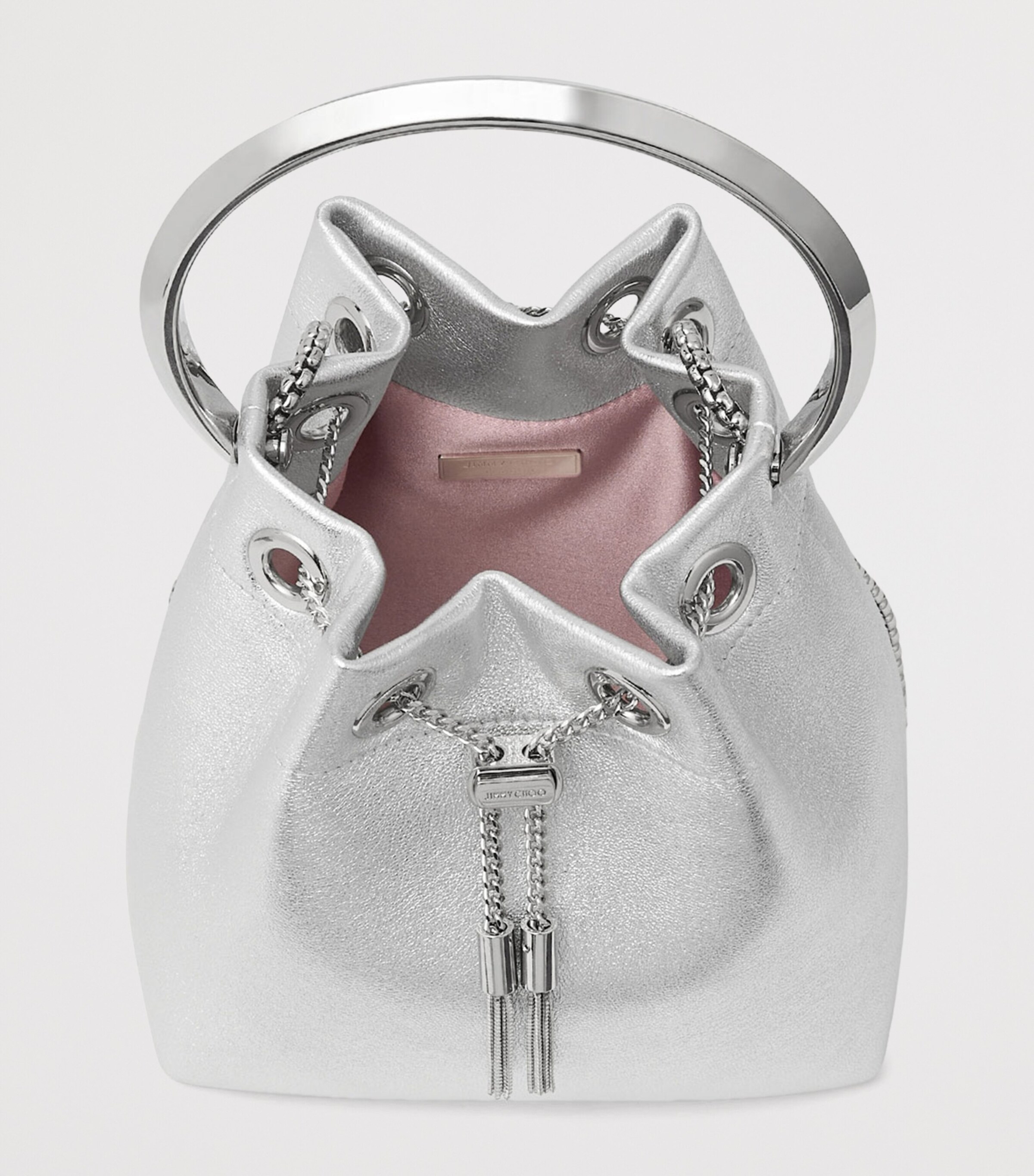 Metallic Bon Bon Top-Handle Bag SILVER/SILVER Image 5