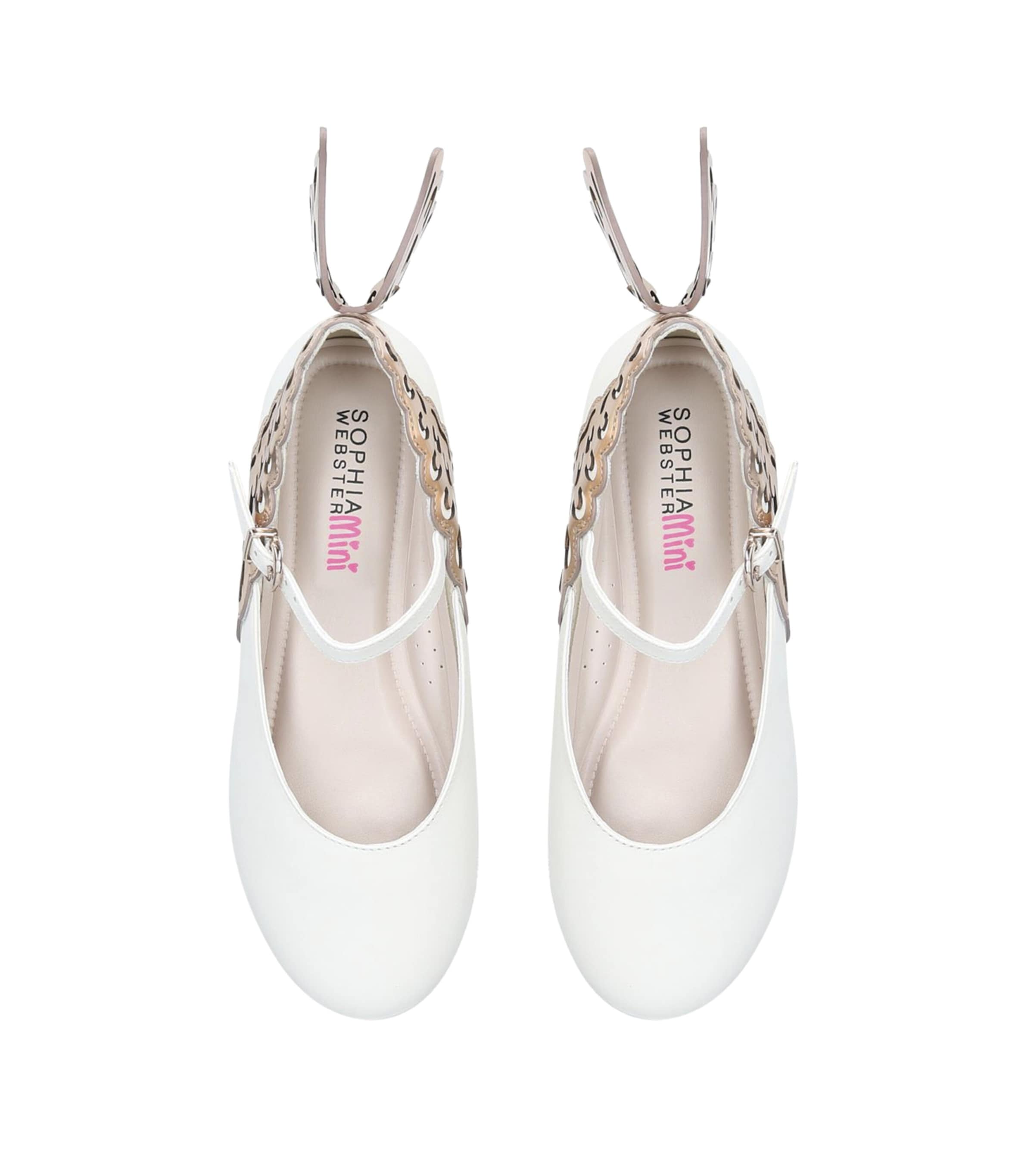 Leather Evangeline Flats WHITE Image 4