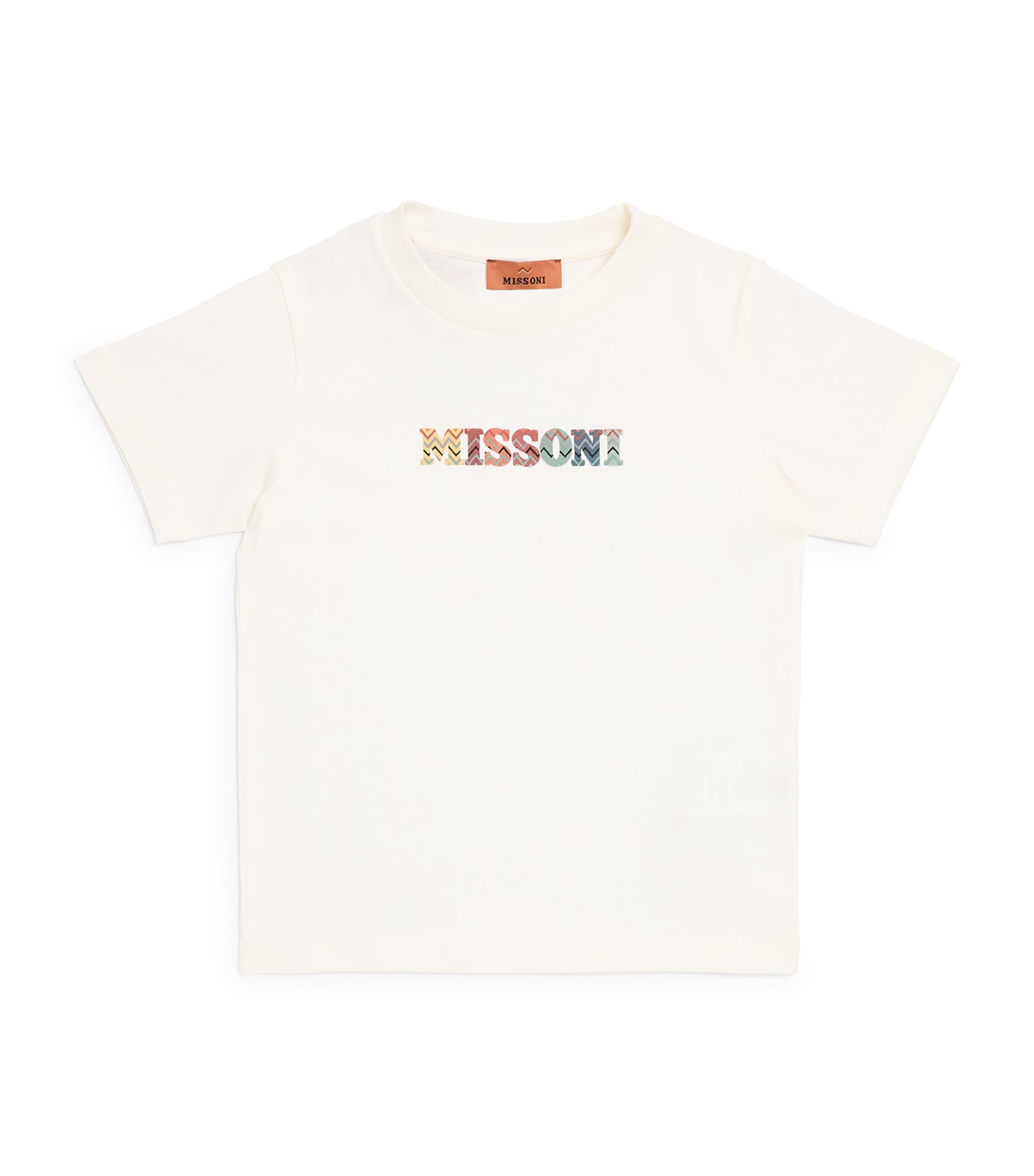 Missoni Kids Cotton Logo T-Shirt (4-14 Years) Ivory Image 1