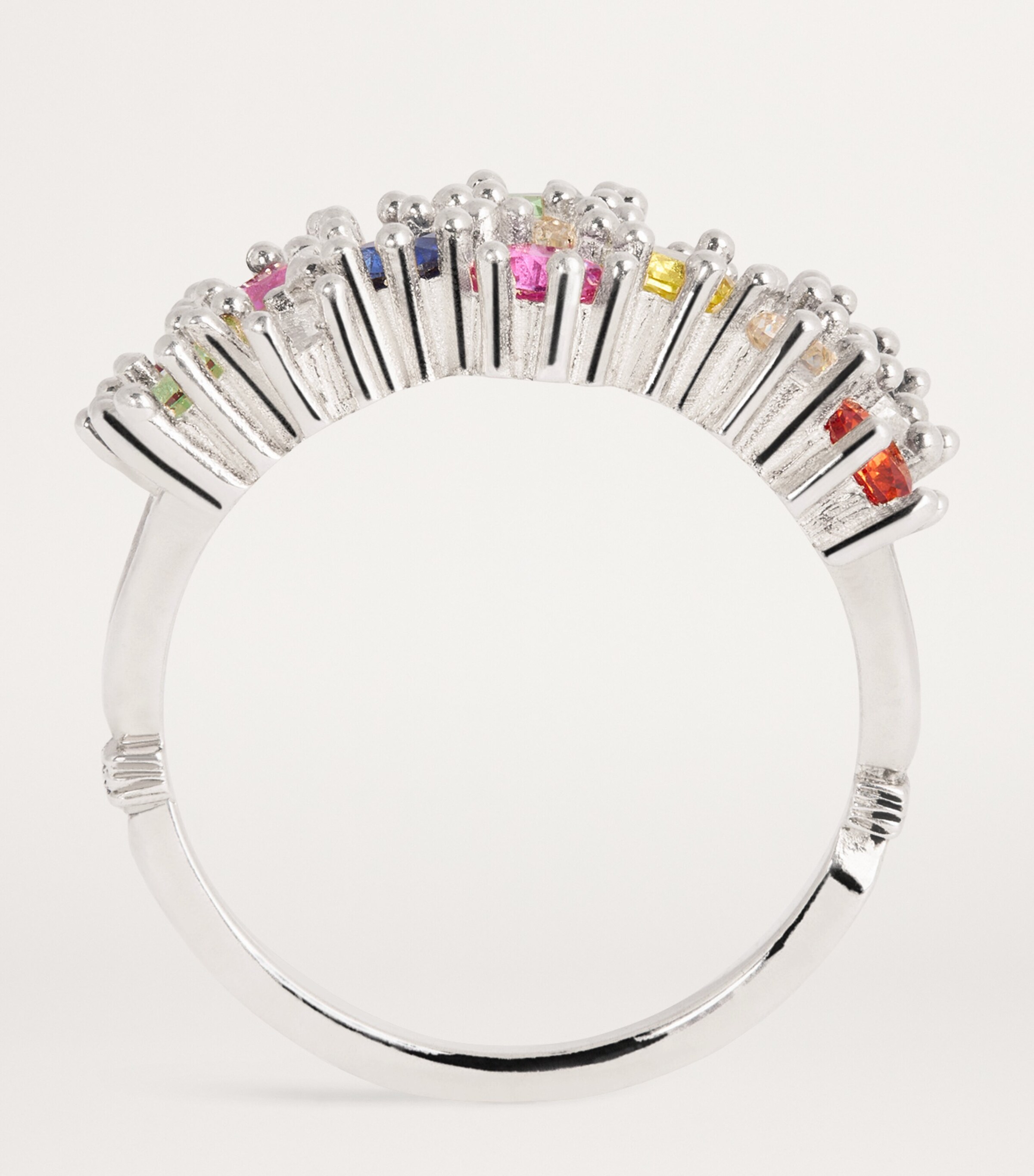 Sterling Silver and Sapphire Wild Flower Ring SILVER (925) Image 3