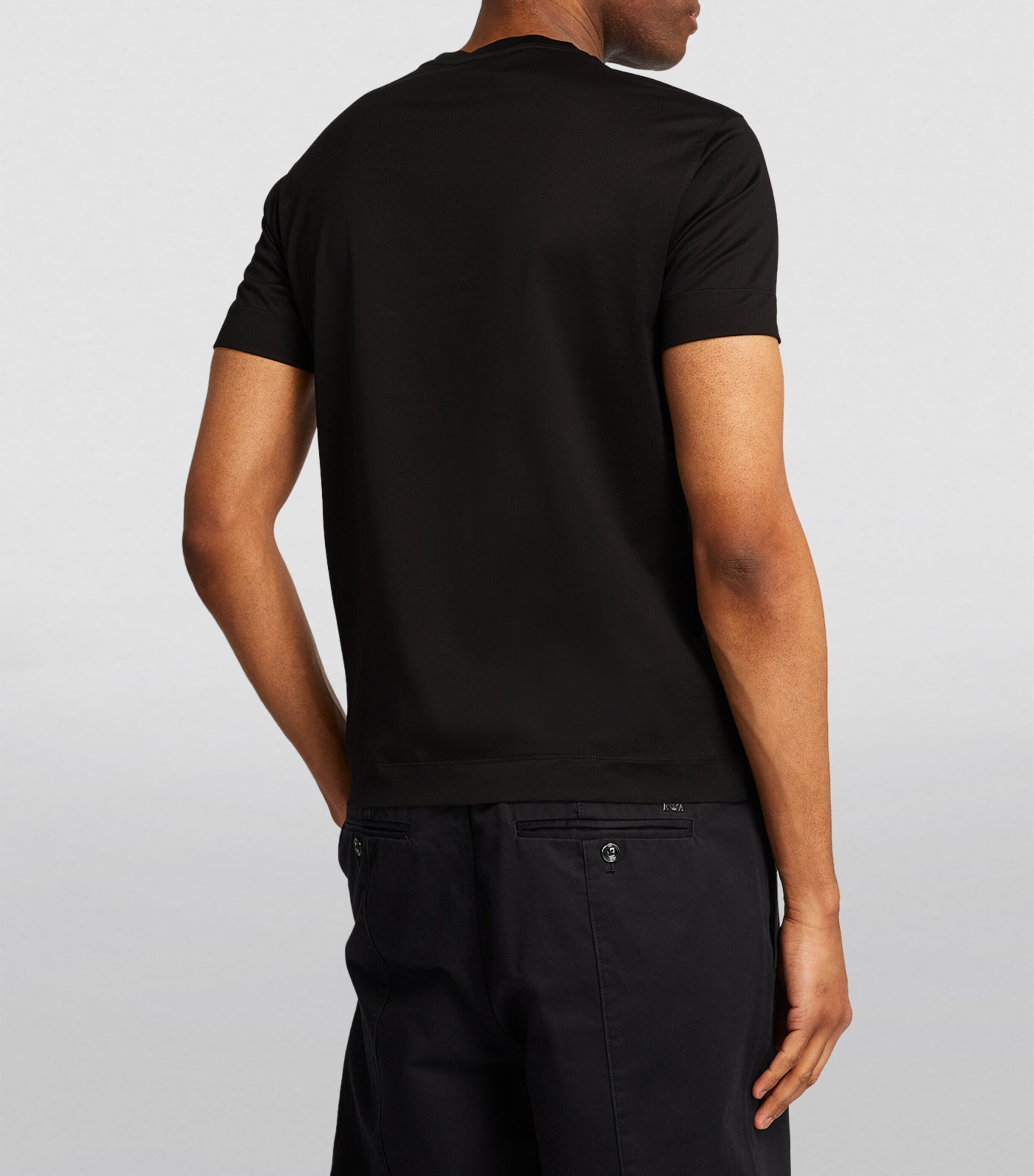 クロエ ARMANI ストライプTシャツ 14A Emporio Armani Sequin-Embellished T-Shirt | Harrods UK