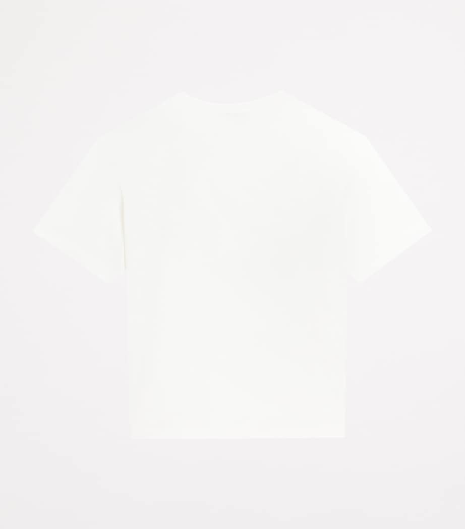 Cotton Logo Tag T-Shirt (8-12+ Years) W0111-WHITE Image 2