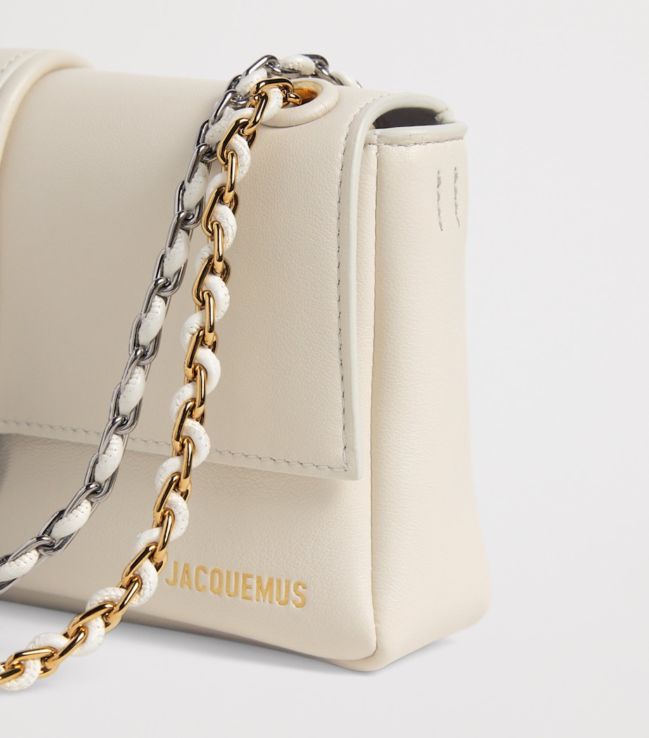 Jacquemus Leather Le Bambino Chaîne Shoulder Bag Light Ivory Image 6